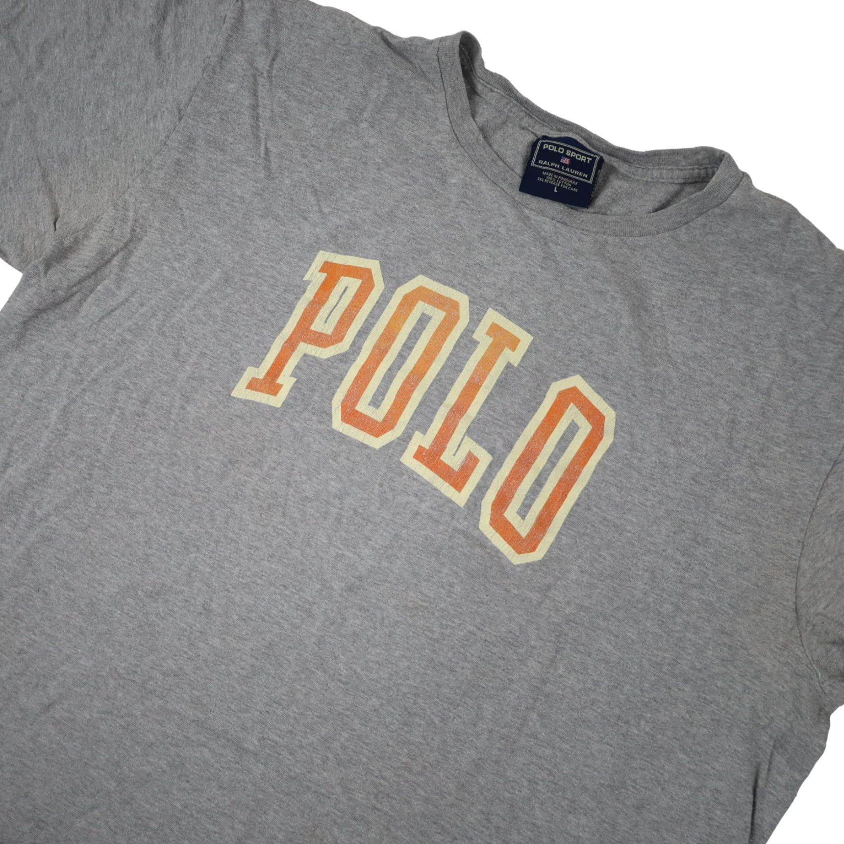 Polo Ralph Lauren VINTAGE Polo Ralph Lauren Mens T-Shirt Gray L Spellout Graphic Shirt Size US L / EU 52-54 / 3 - 2 Thumbnail