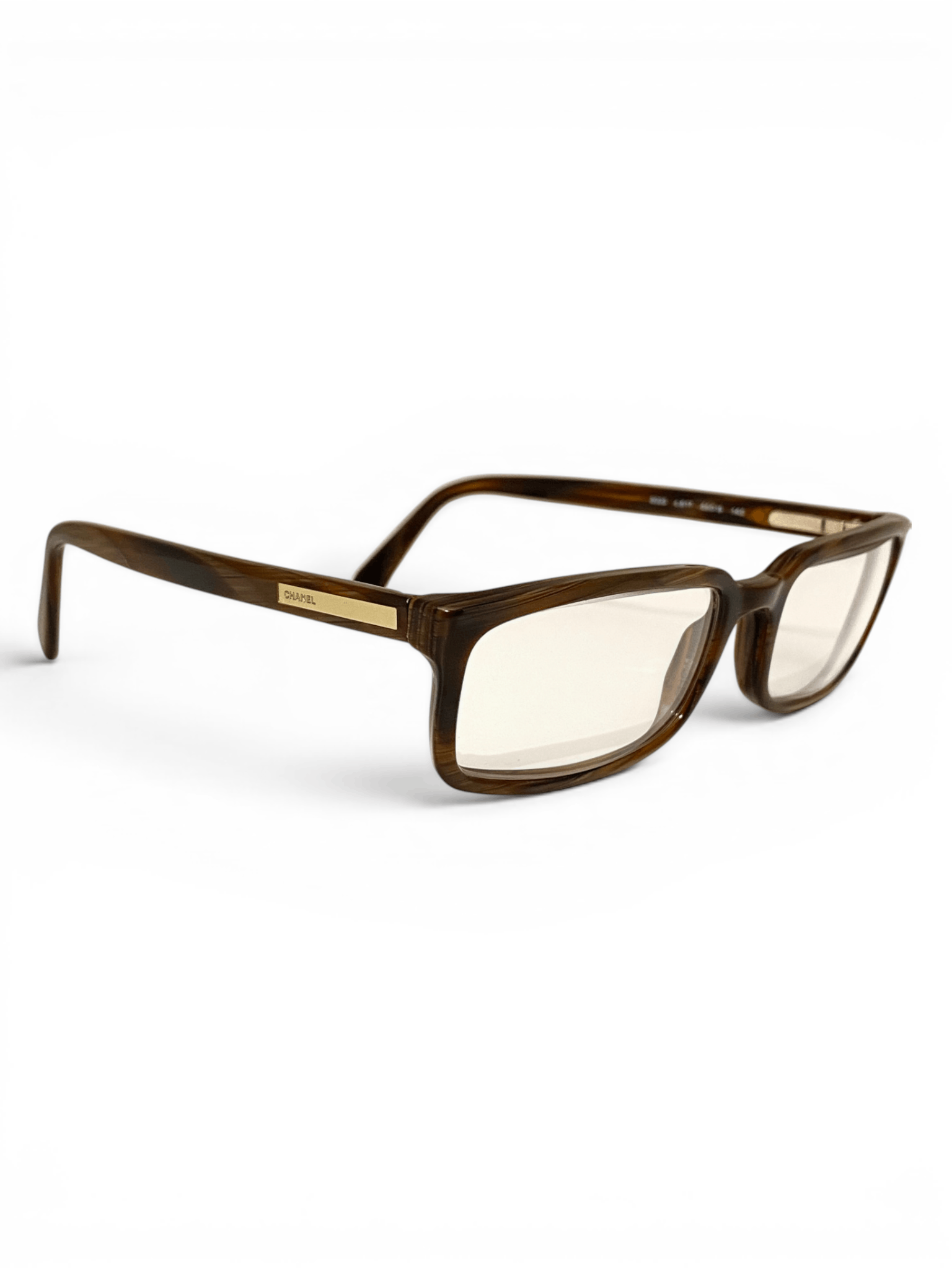 Chanel Chanel CC Logo Square Brown 3023 Eyeglasses Vintage Y2K Size ONE SIZE - 2 Thumbnail