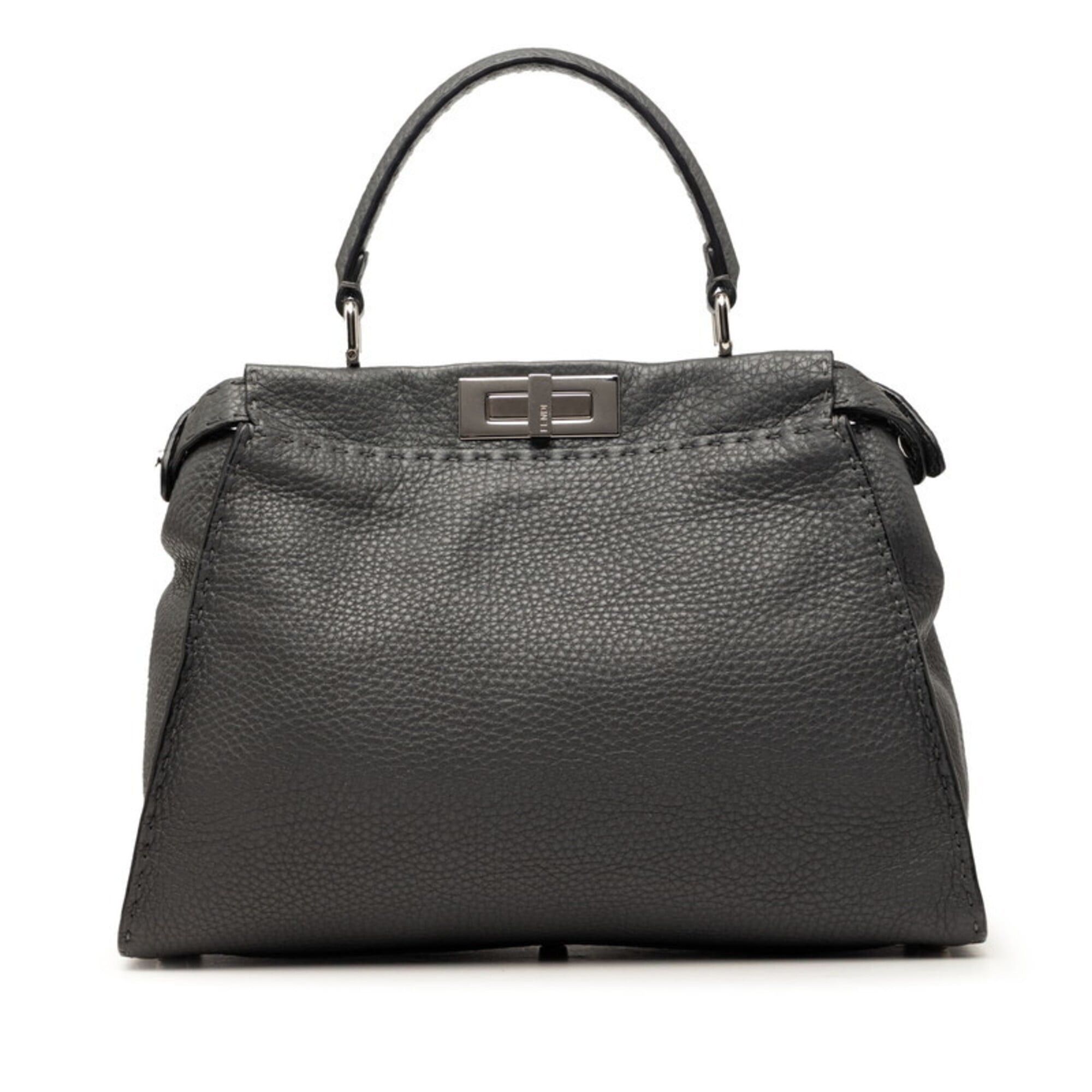 Fendi Fendi Selleria Peekaboo Medium Handbag 8BN226 Gray Leather Women's FENDI Size ONE SIZE - 1 Thumbnail