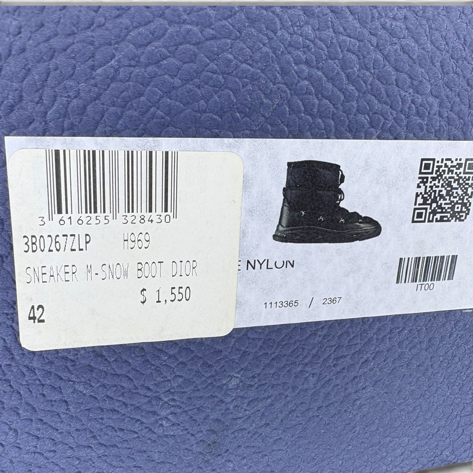 Dior Dior Snow Ankle Boot Black Oblique Nylon | Size 42(9US) Size US 9 / EU 42 - 10 Thumbnail