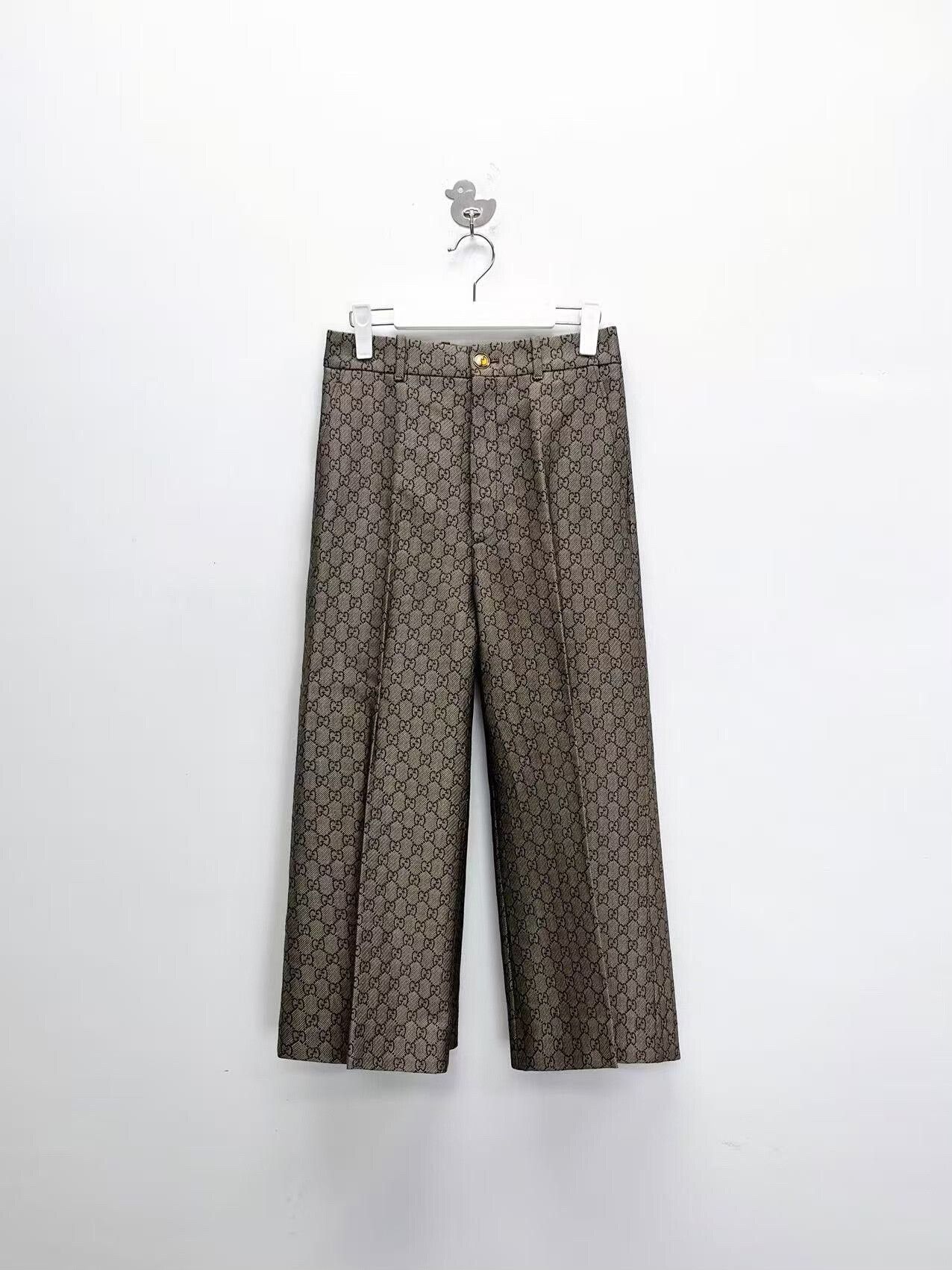 Gucci gucci double g print casual trousers Size US 27 - 1 Thumbnail