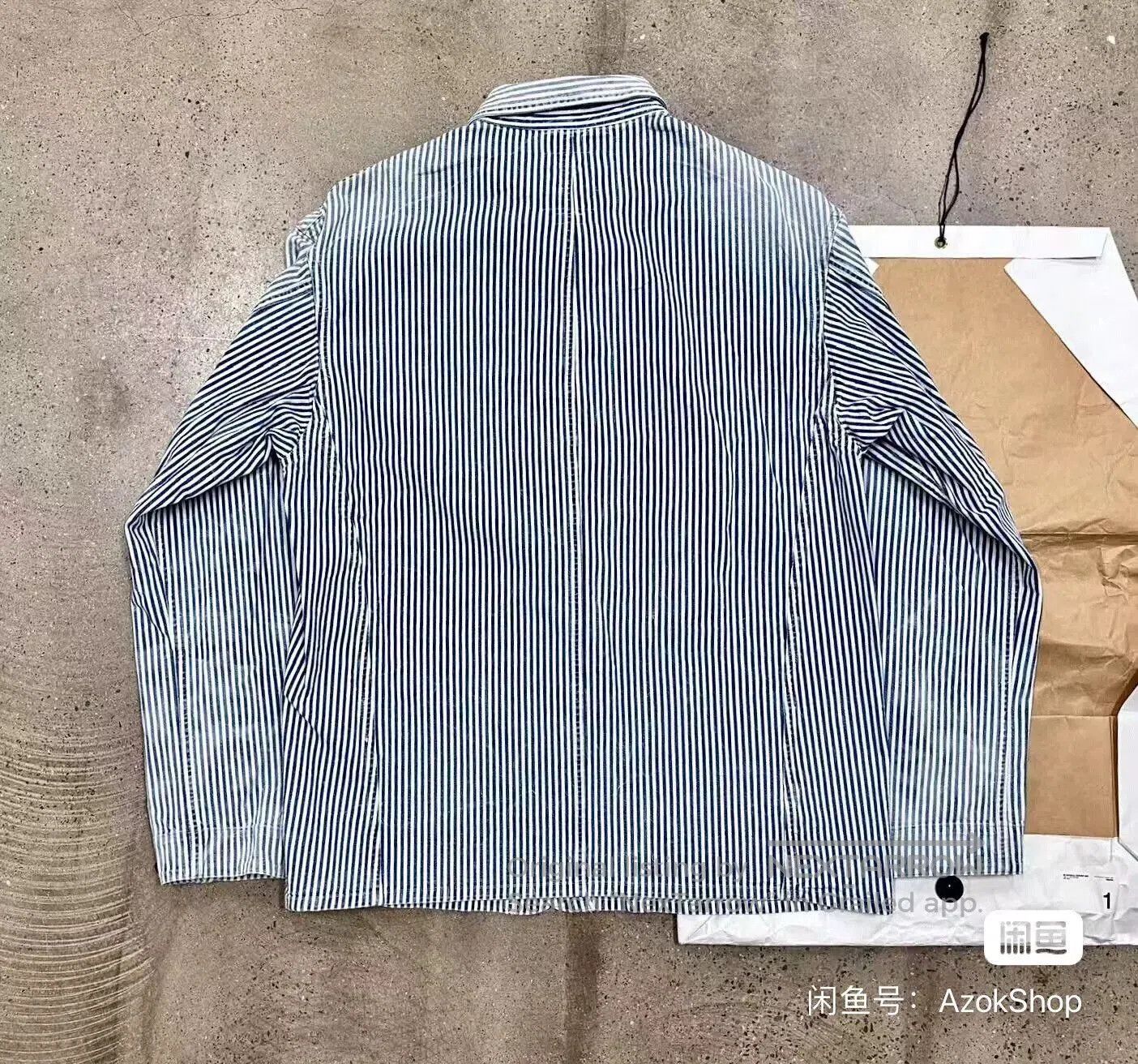 Visvim Visvim Coverall Hickory Dry Striped Jacket. Size US S / EU 44-46 / 1 - 2 Thumbnail