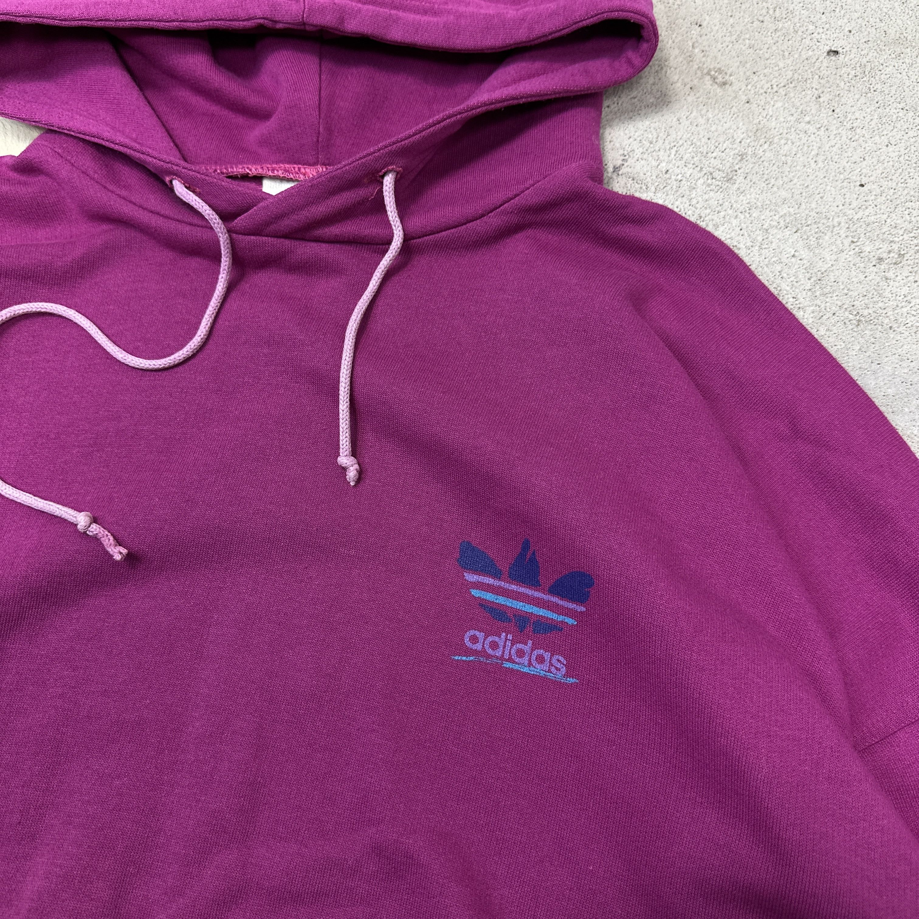 Adidas Vintage Streetwear Skater Old School Adidas Hoodie 80s Size L / US 10 / IT 46 - 2 Thumbnail