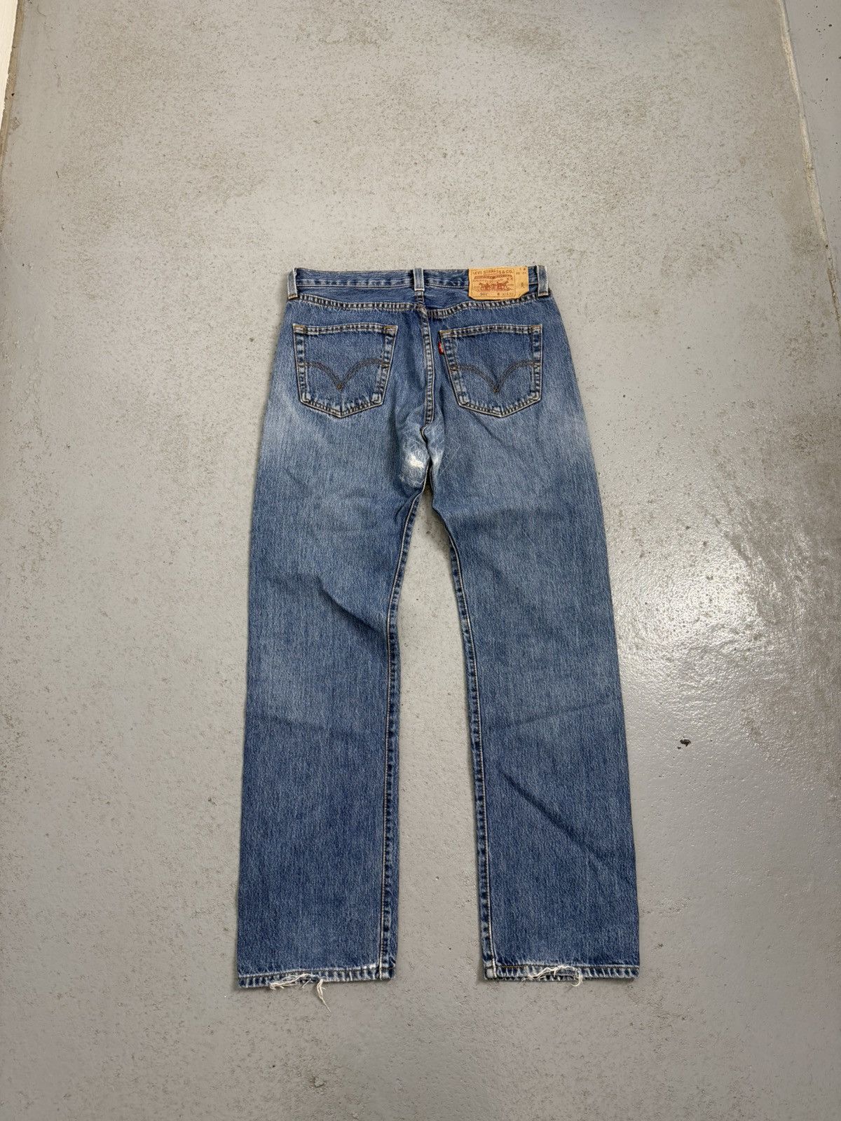 Levi's Levi‘s 501 Distressed Washed Jeans Size US 32 / EU 48 - 12 Thumbnail