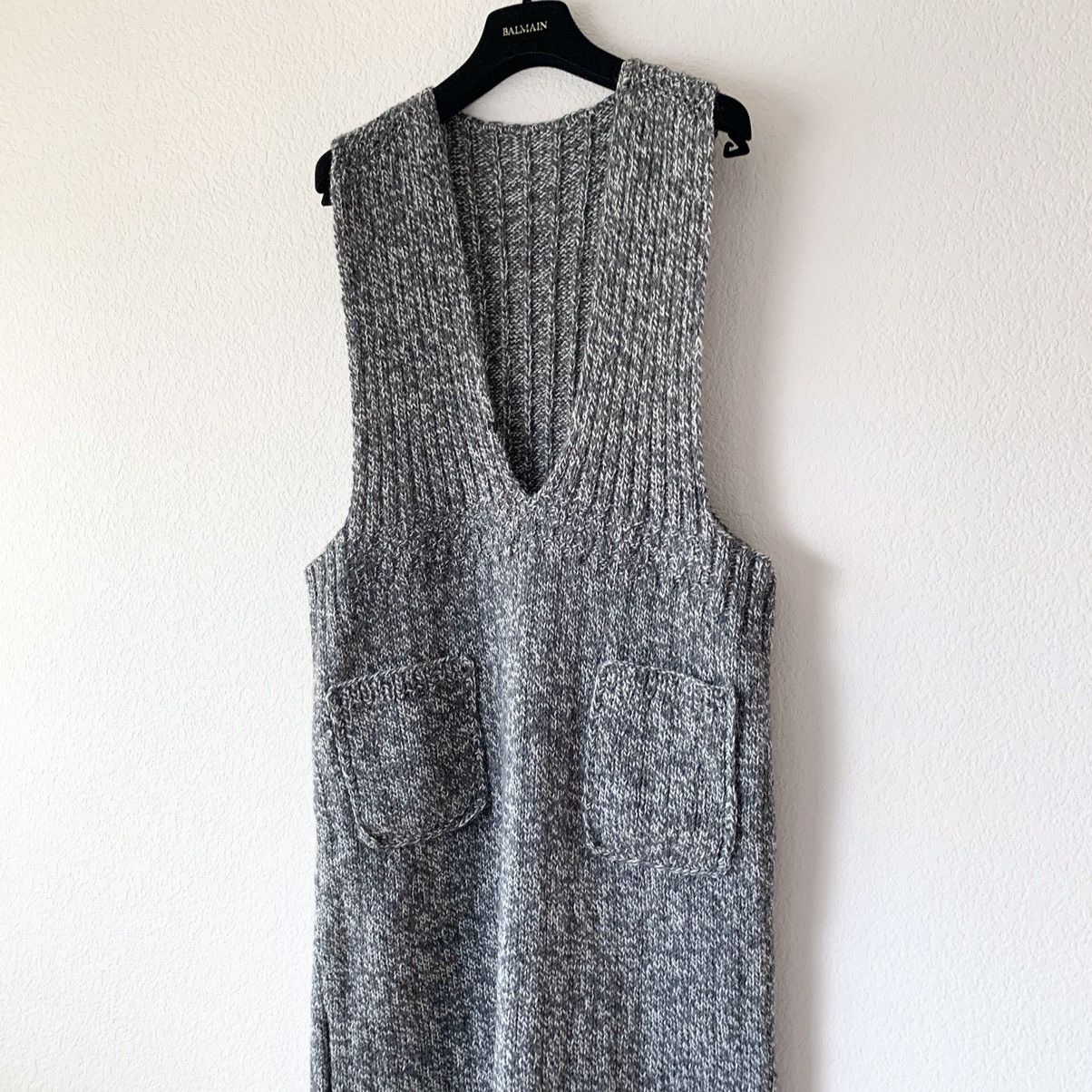 Handmade Hand knit dress with pockets Size S / US 4 / IT 40 - 12 Thumbnail