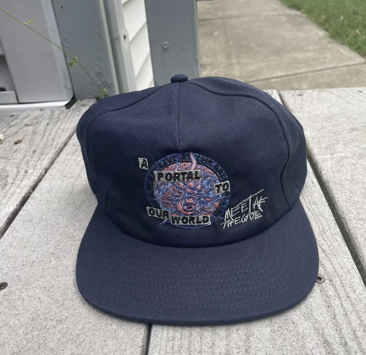 Travis Scott RARE Travis Scott Rolling Loud NYC 2021 Hat navy Size ONE SIZE - 4 Thumbnail