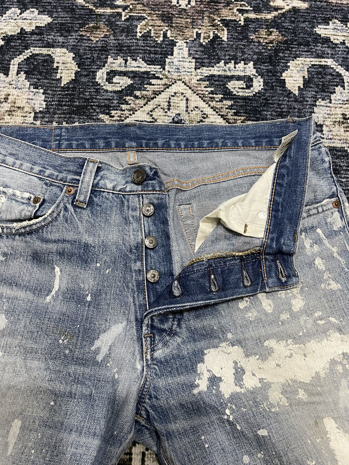 Hysteric Glamour Vintage Hysteric Glamour RNA Selvedge Paint Splash Denim Size US 33 - 11 Thumbnail