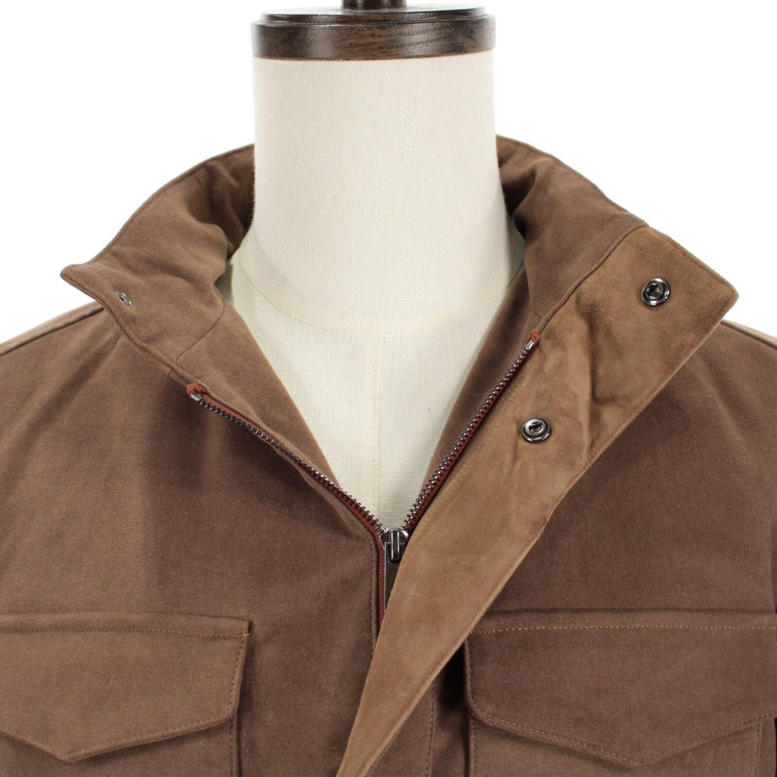 Luciano Barbera Luciano Barbera Jacket Size M US In Brown Cotton Size US M / EU 48-50 / 2 - 2 Thumbnail