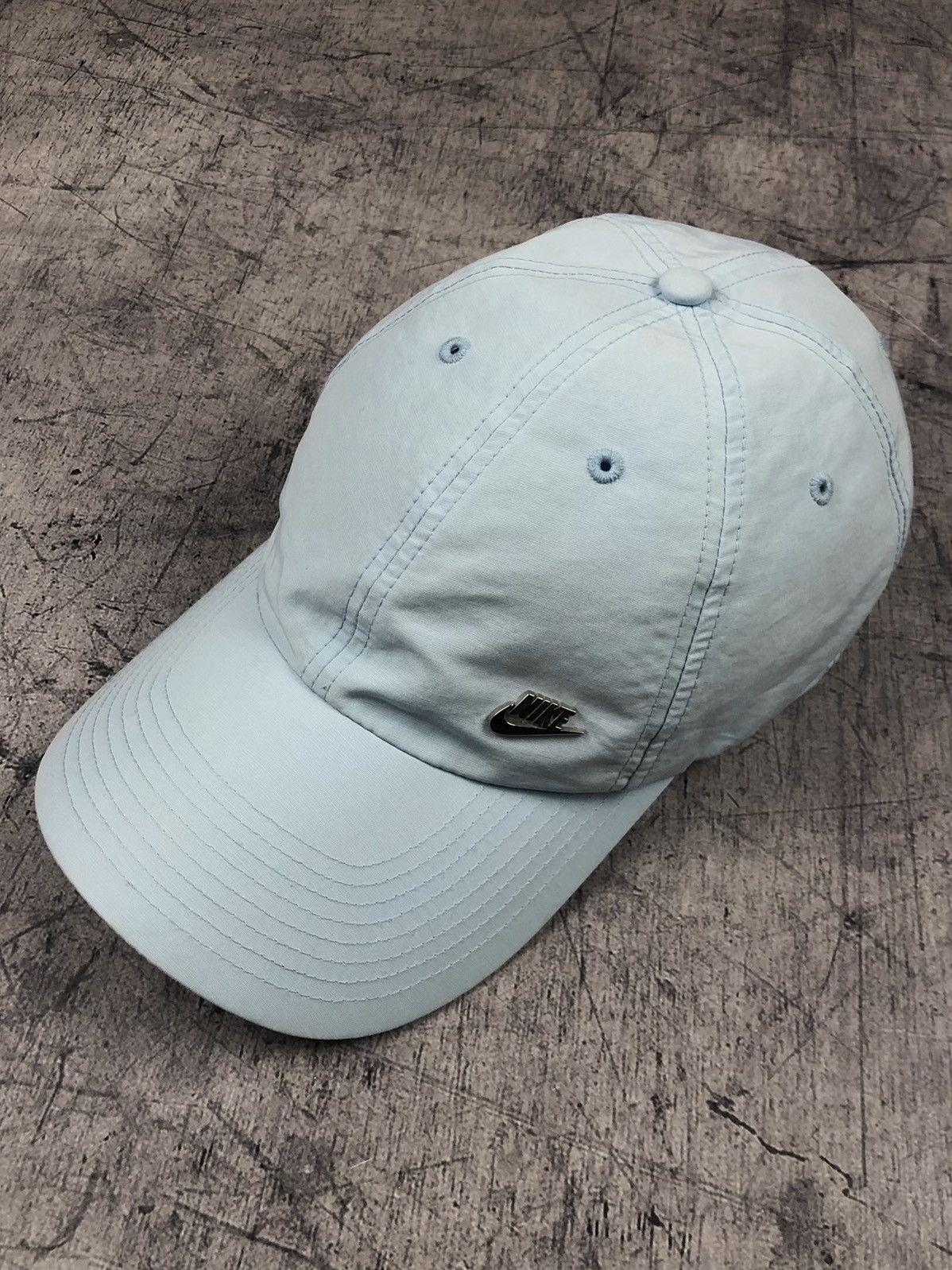 Nike Y2K Nike Nylon Light Blue Cap Size ONE SIZE - 1 Thumbnail
