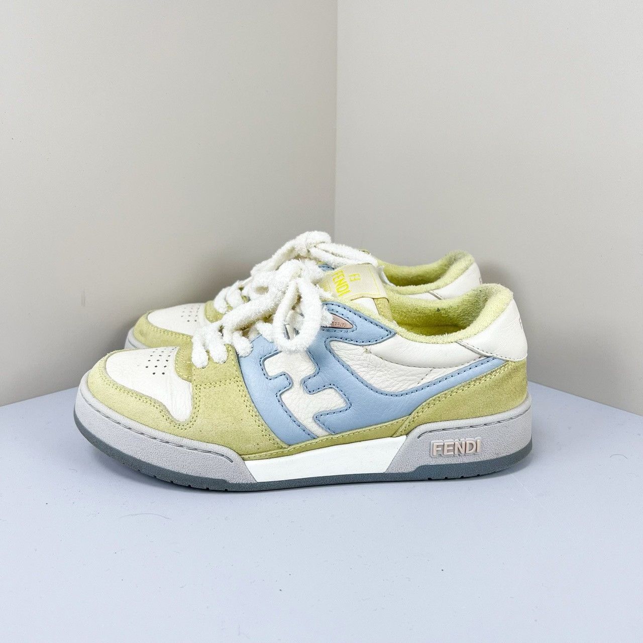 Fendi Fendi Match Series Colorblock Leather Sneakers Size US 5.5 / IT 35.5 - 1 Thumbnail