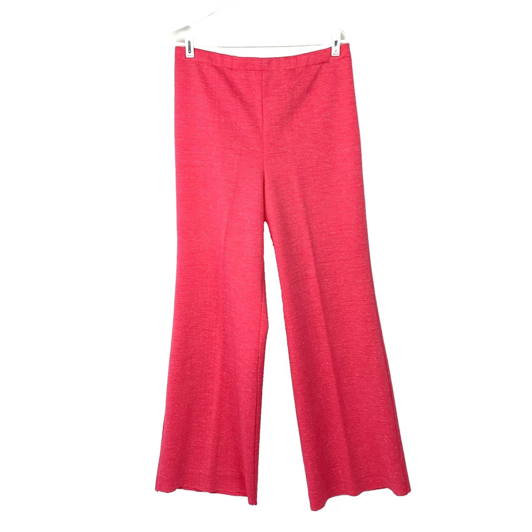 Vintage VINTAGE Silk Polyester Blend Bright Pink 3-Piece Leisure Suit Womens 16 Barbie Shirt Hoodie Pants Jacket Vest 70s Mens Womens Girls Boys Size XXL / US 16-18 / IT 52-54 - 7 Thumbnail
