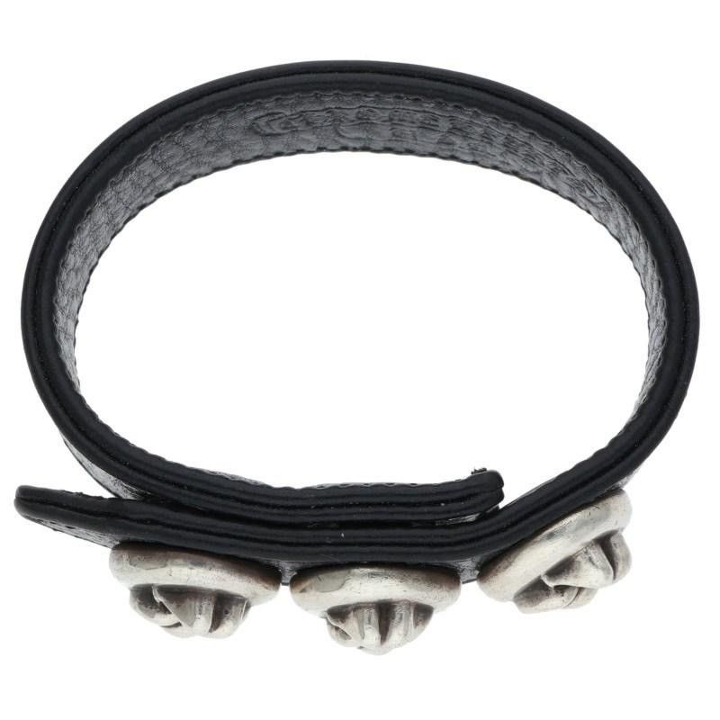 Chrome Hearts Chrome Hearts Rolling Stones lip tongue Leather Bracelet Size ONE SIZE - 5 Thumbnail