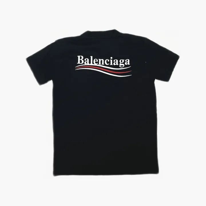 Balenciaga Balenciaga Logo Pattern Short Sleeve Tee 0079-2507 Size S / US 4 / IT 40 - 3 Thumbnail