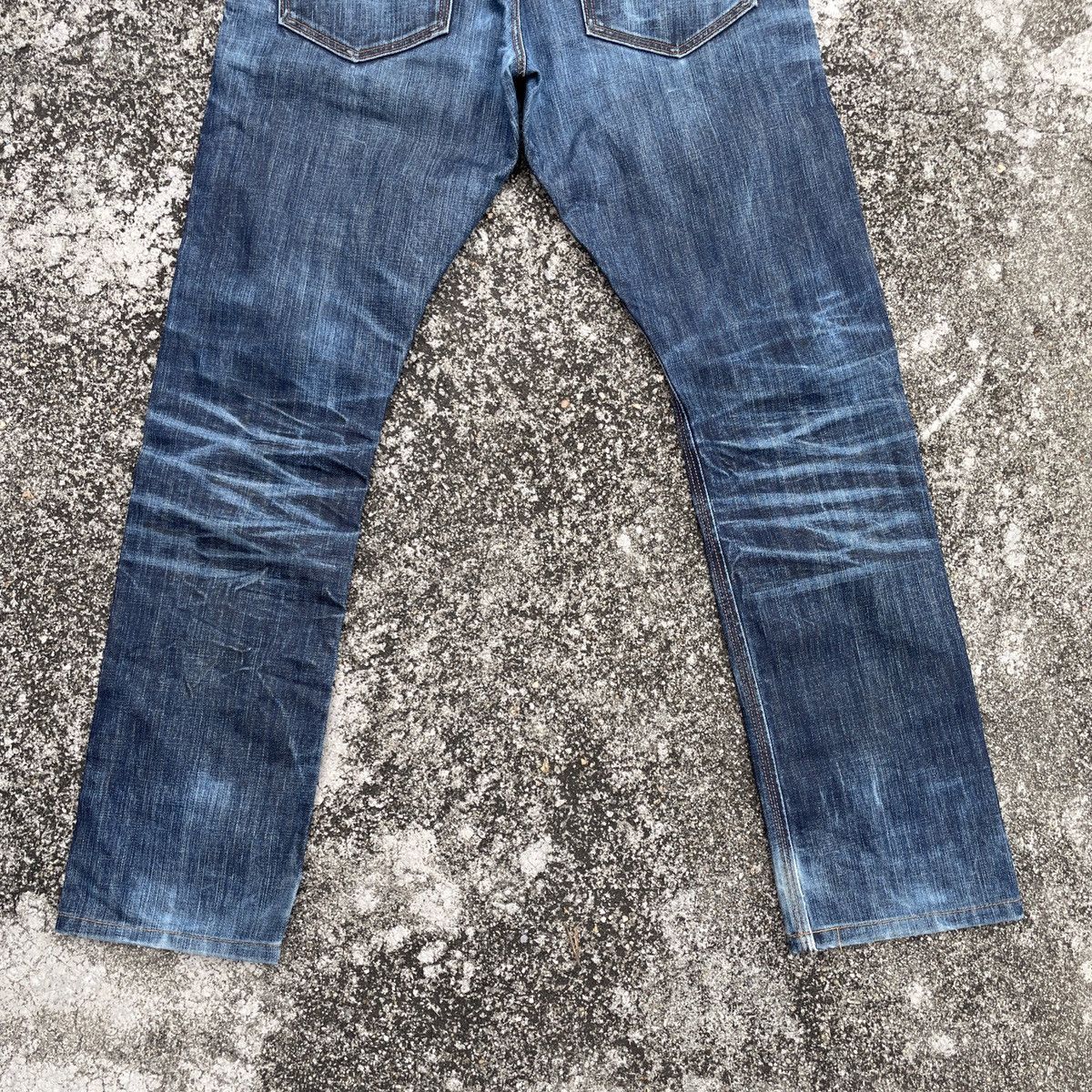 Japanese Brand Vintage Back Number Faded Denim Jeans Size US 32 / EU 48 - 10 Thumbnail