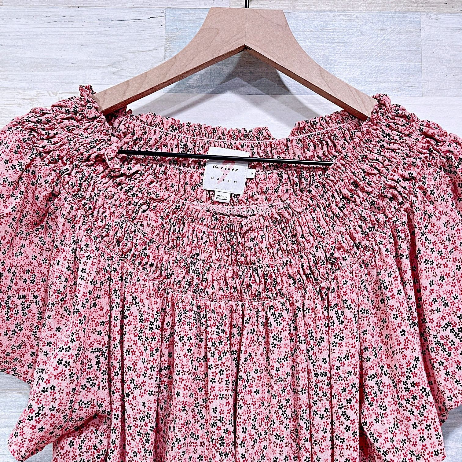 Other The Nines By Hatch Floral Smocked Maternity Top Womens Small Size S / US 4 / IT 40 - 3 Thumbnail