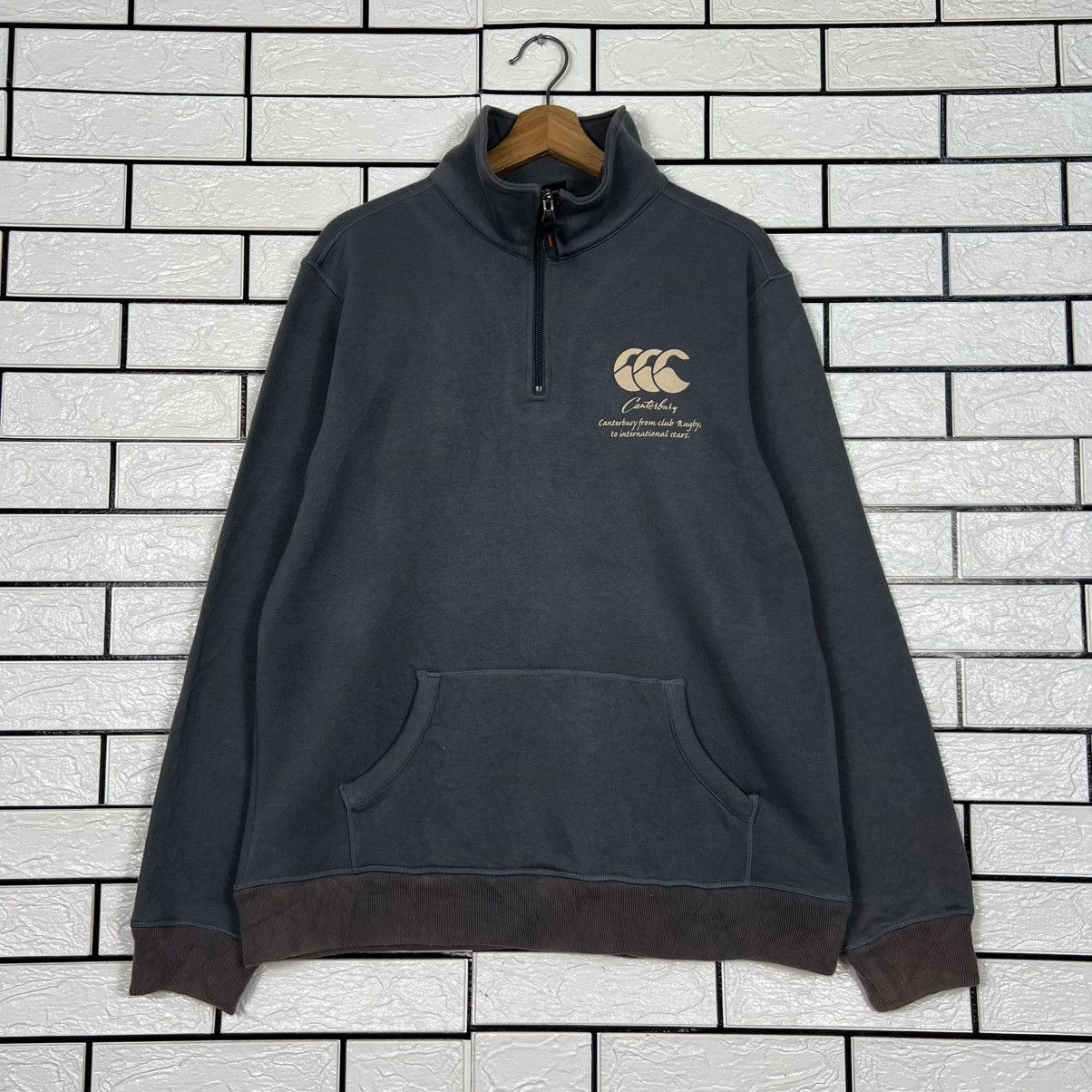 Canterbury of New Zealand Vintage 90's CANTERBURY Half Zipper Sweatshirt #4180-C191 Size US L / EU 52-54 / 3 - 1 Thumbnail