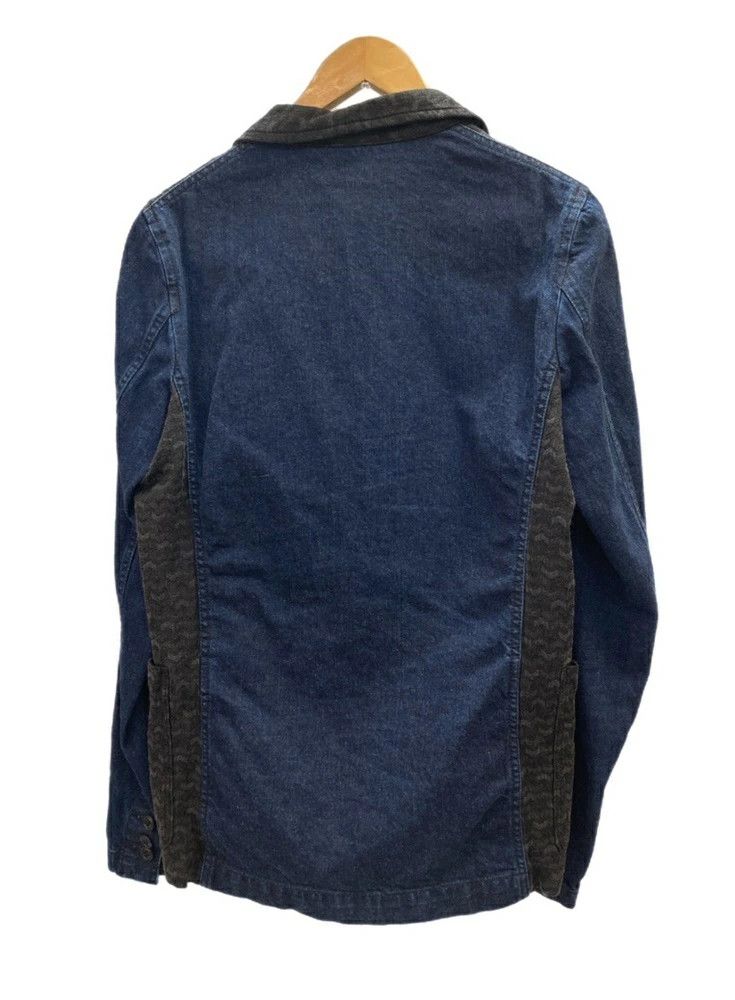 Comme des Garcons Homme Plus Jacket Decadence Docking Cotton Acetate 1 Button Black Size US S / EU 44-46 / 1 - 2 Thumbnail