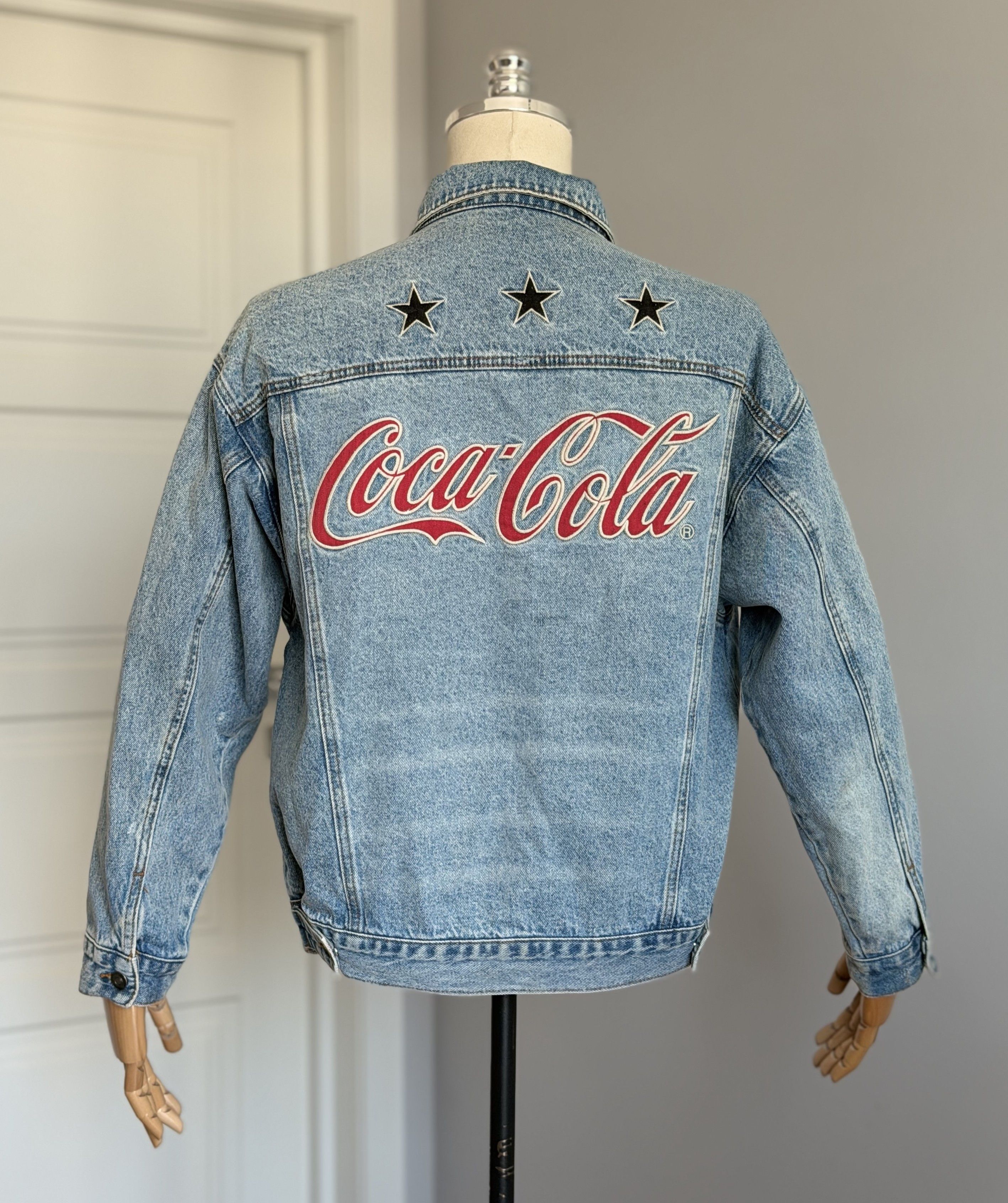 Coca Cola COCA-COLA Forever 21 Vintage Denim Unisex Jackets Oversize S Size US S / EU 44-46 / 1 - 6 Thumbnail