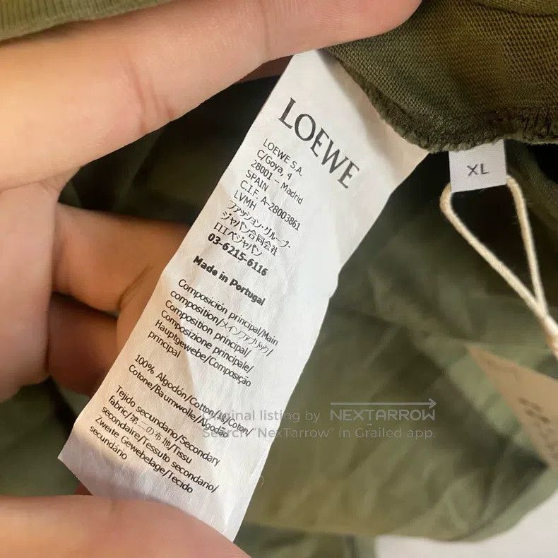 Loewe Loewe Khaki green loose short-sleeve Size US XL / EU 56 / 4 - 4 Thumbnail