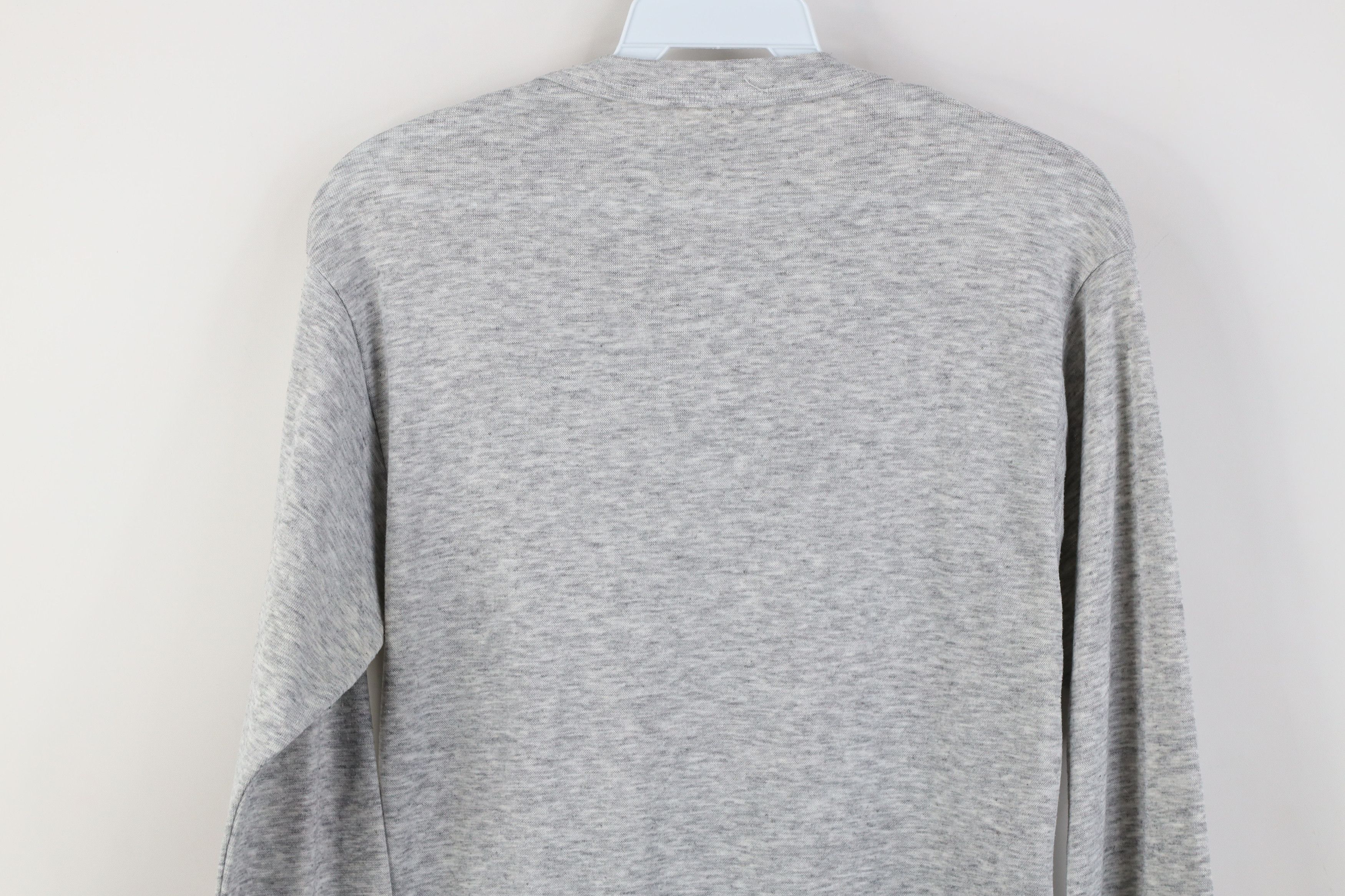 Vintage Vintage 90s Streetwear Knit Long Sleeve T-Shirt Gray USA Size US M / EU 48-50 / 2 - 9 Thumbnail