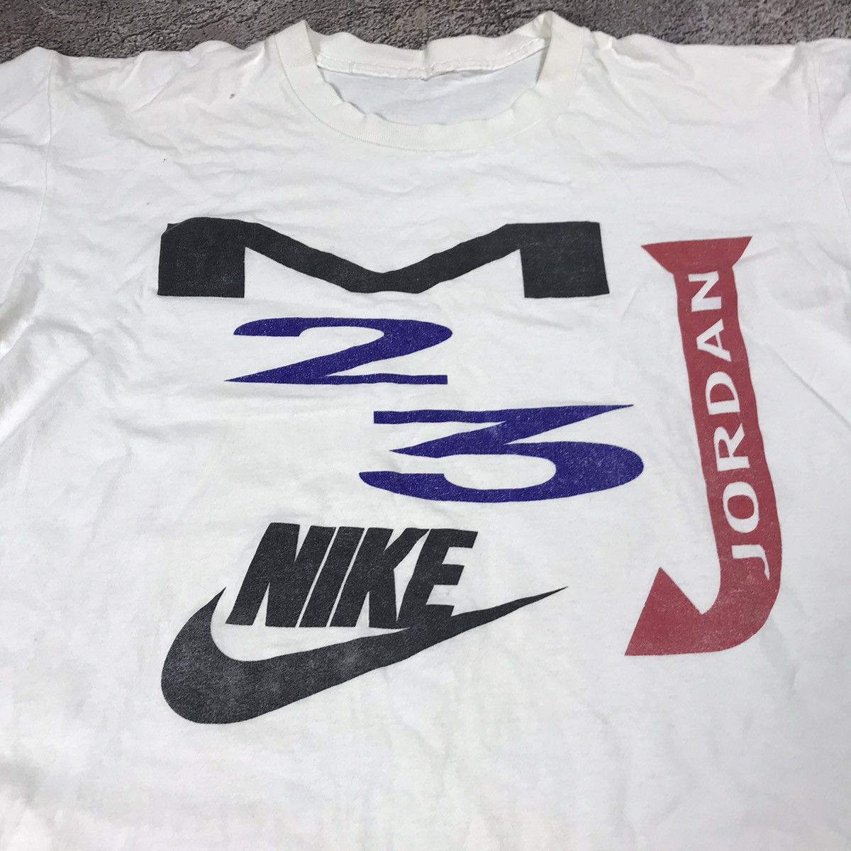 Vintage Vintage 90s Nike Jordan Graphic Tee Streetwear Y2K Boxy M Size US M / EU 48-50 / 2 - 2 Thumbnail