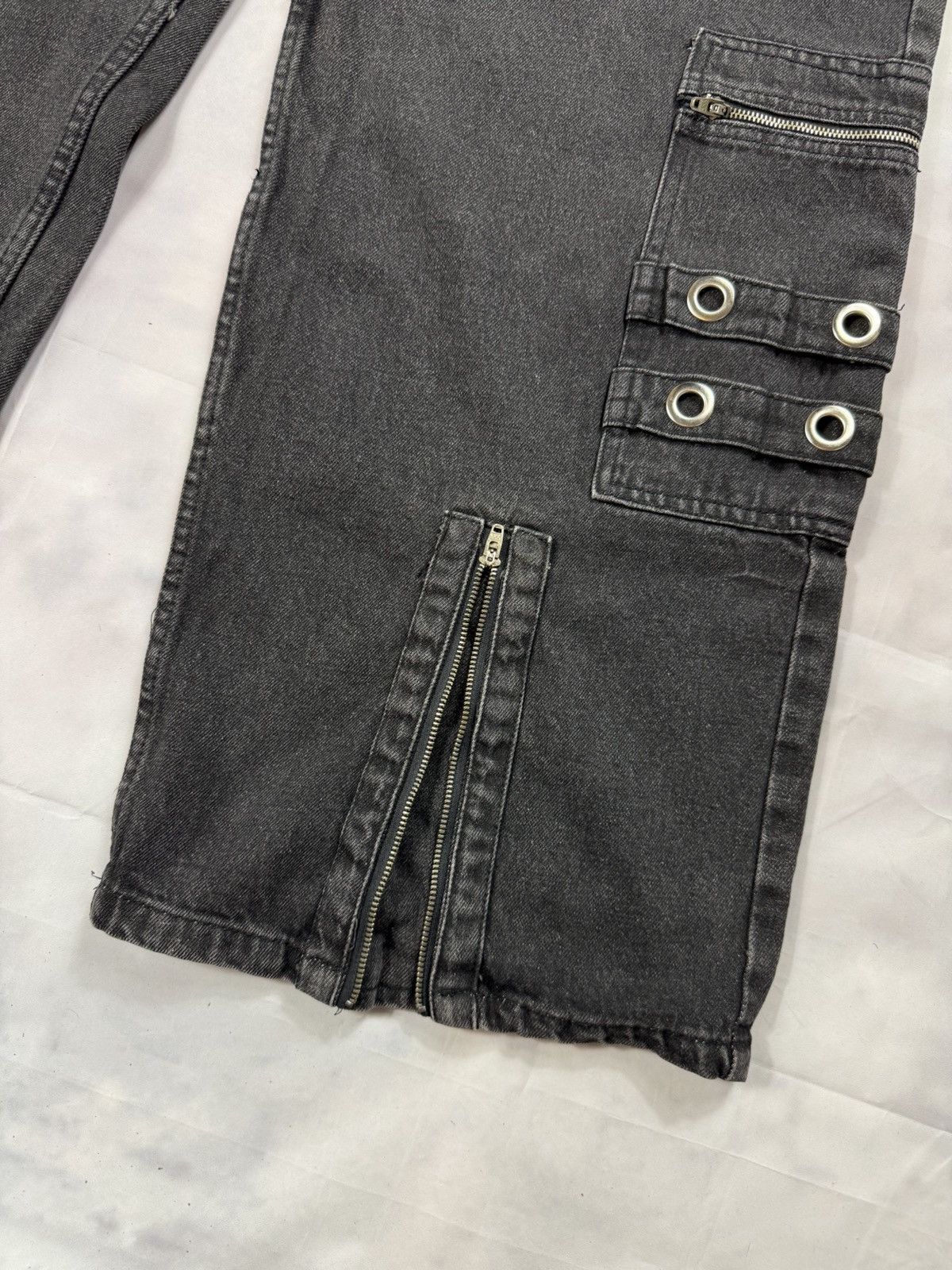 PROJECT G/R Project G/R Flight Denim Pants - black y2k vintage Size US 32 / EU 48 - 2 Thumbnail