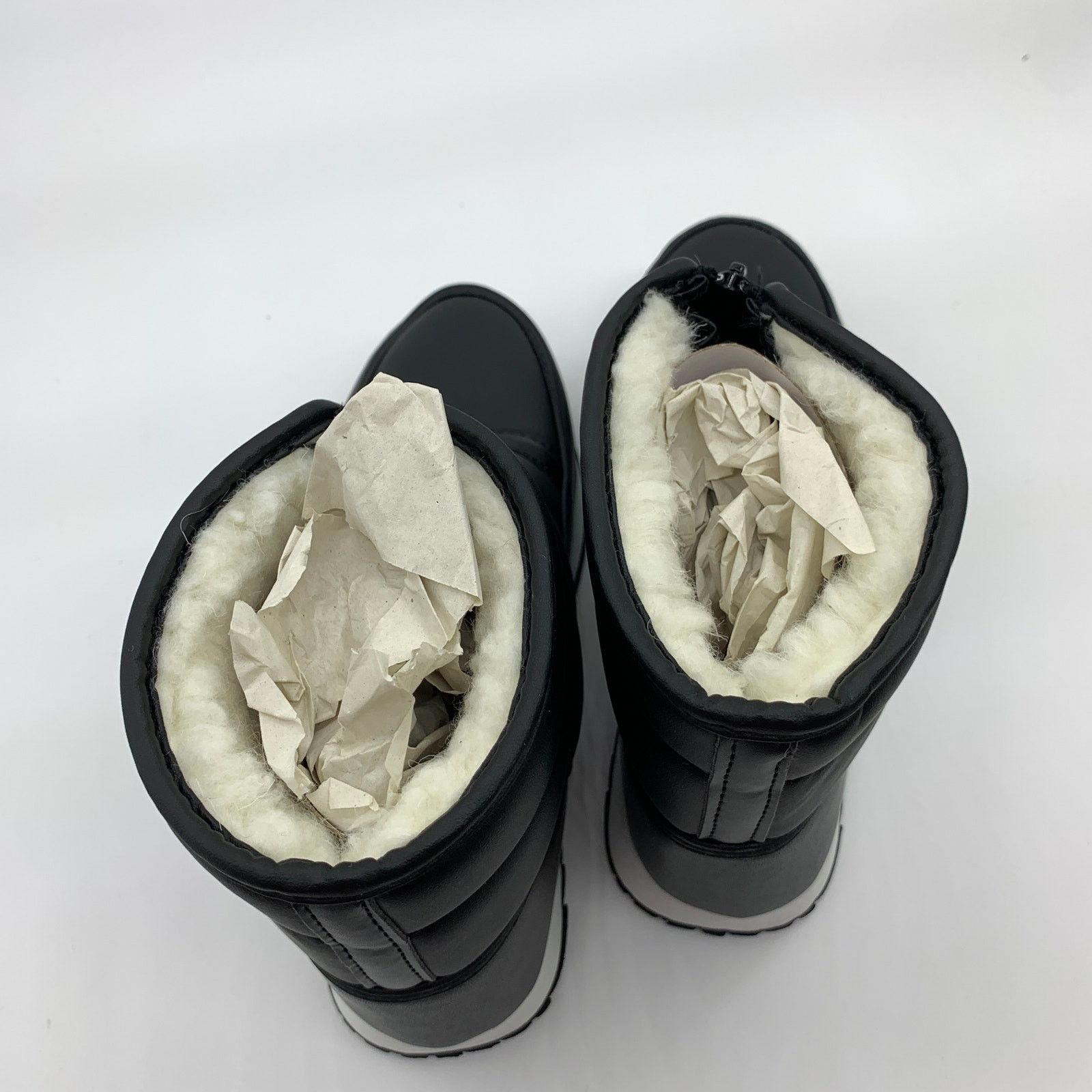 Other Women's Black Boots Size 9 Quilted Faux Fur Lined Size US 9 / IT 39 - 6 Thumbnail