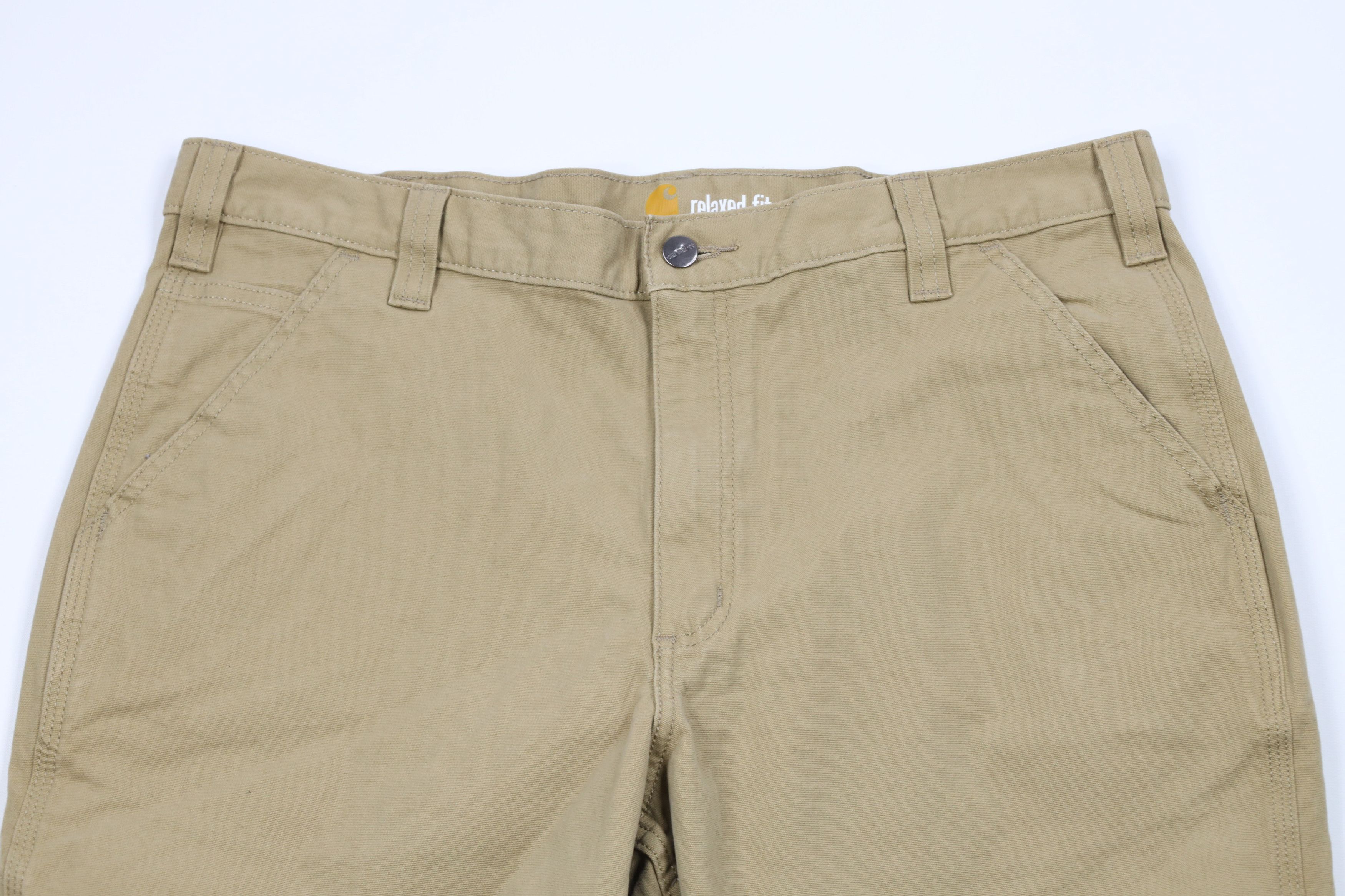 Carhartt Vintage Carhartt Spell Out Relaxed Fit Wide Leg Pants Beige Size US 38 / EU 54 - 2 Thumbnail
