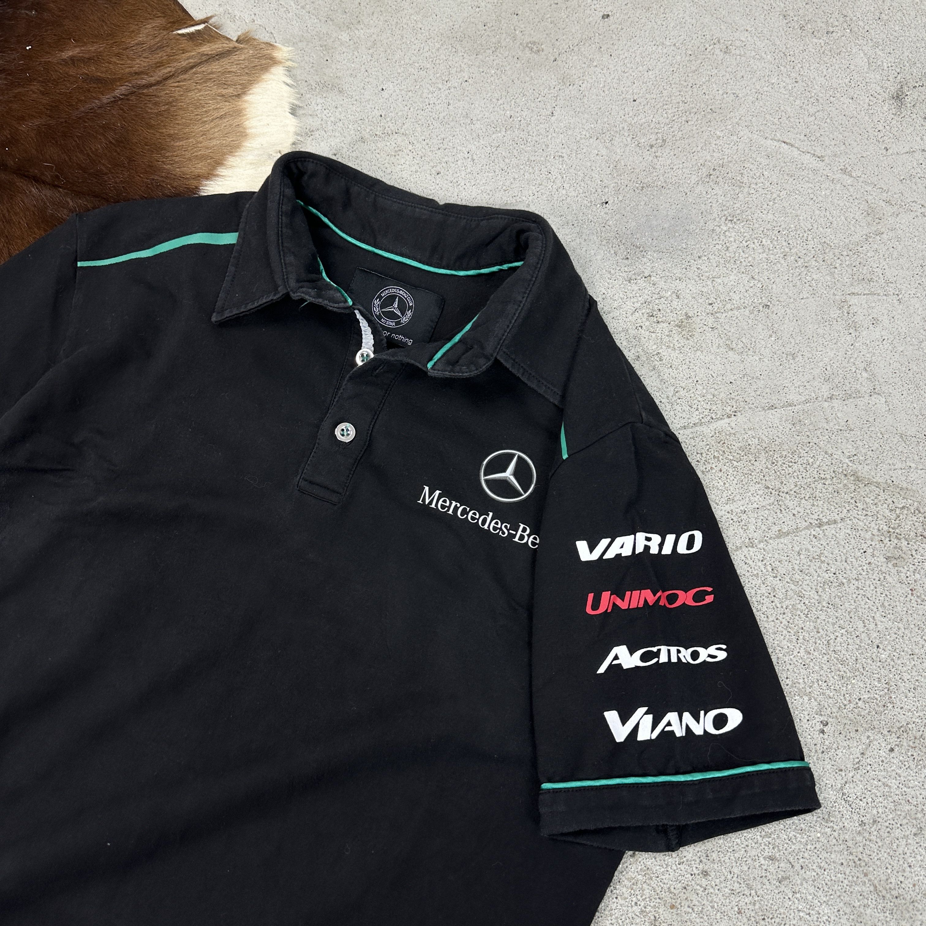 Mercedes-Benz × Vintage Vintage Streetwear Sportswear Mercedes Racing Polo T-shirt Size US M / EU 48-50 / 2 - 3 Thumbnail