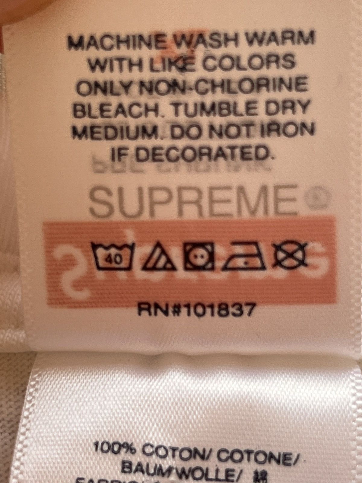 Supreme XL Supreme box logo tee camo T-shirt fw23 white short Size US XL / EU 56 / 4 - 20 Thumbnail