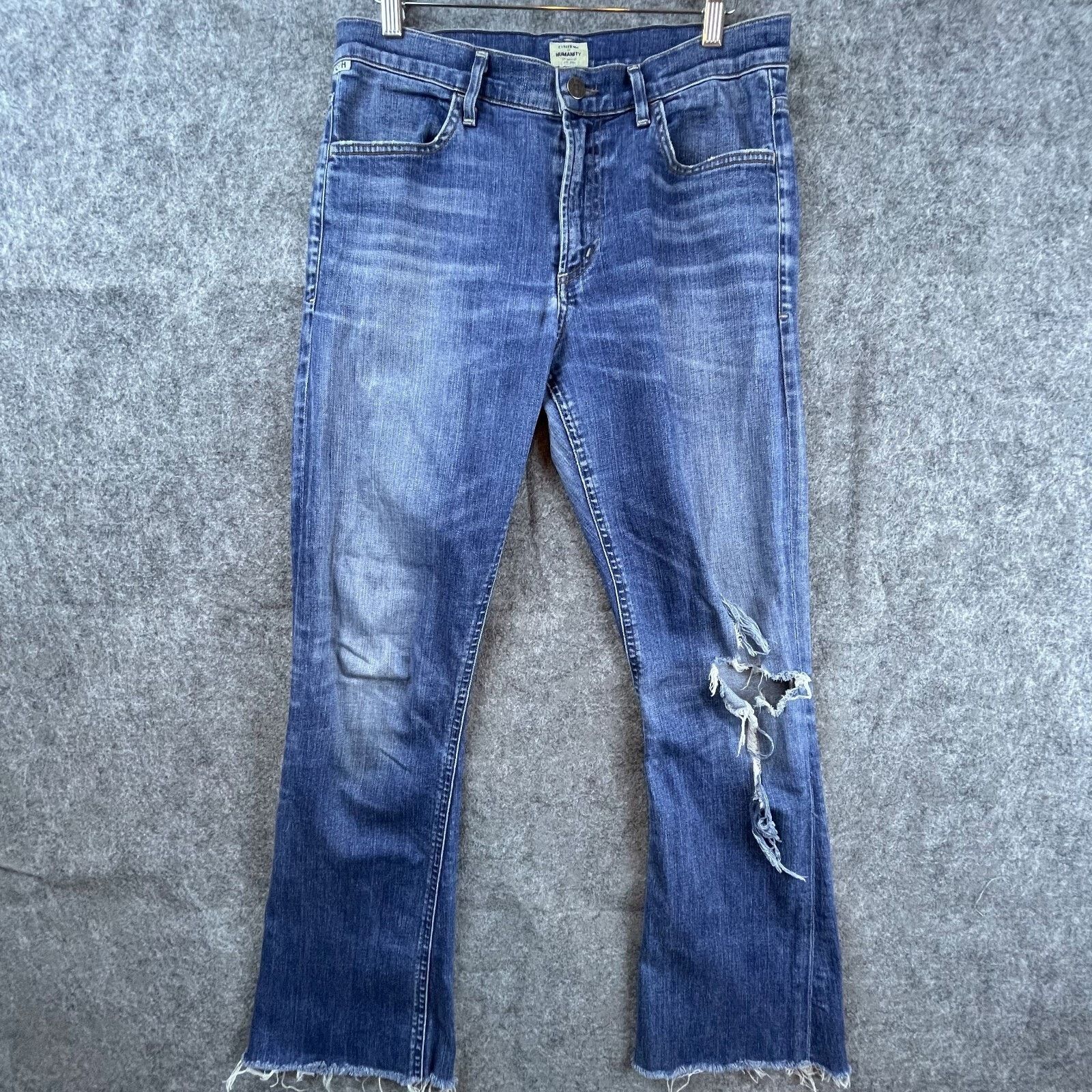 Citizens Of Humanity Citizens of Humanity Jeans Womens 27 BootCut Blue Ripped Raw Size 27" / US 4 / IT 40 - 1 Thumbnail