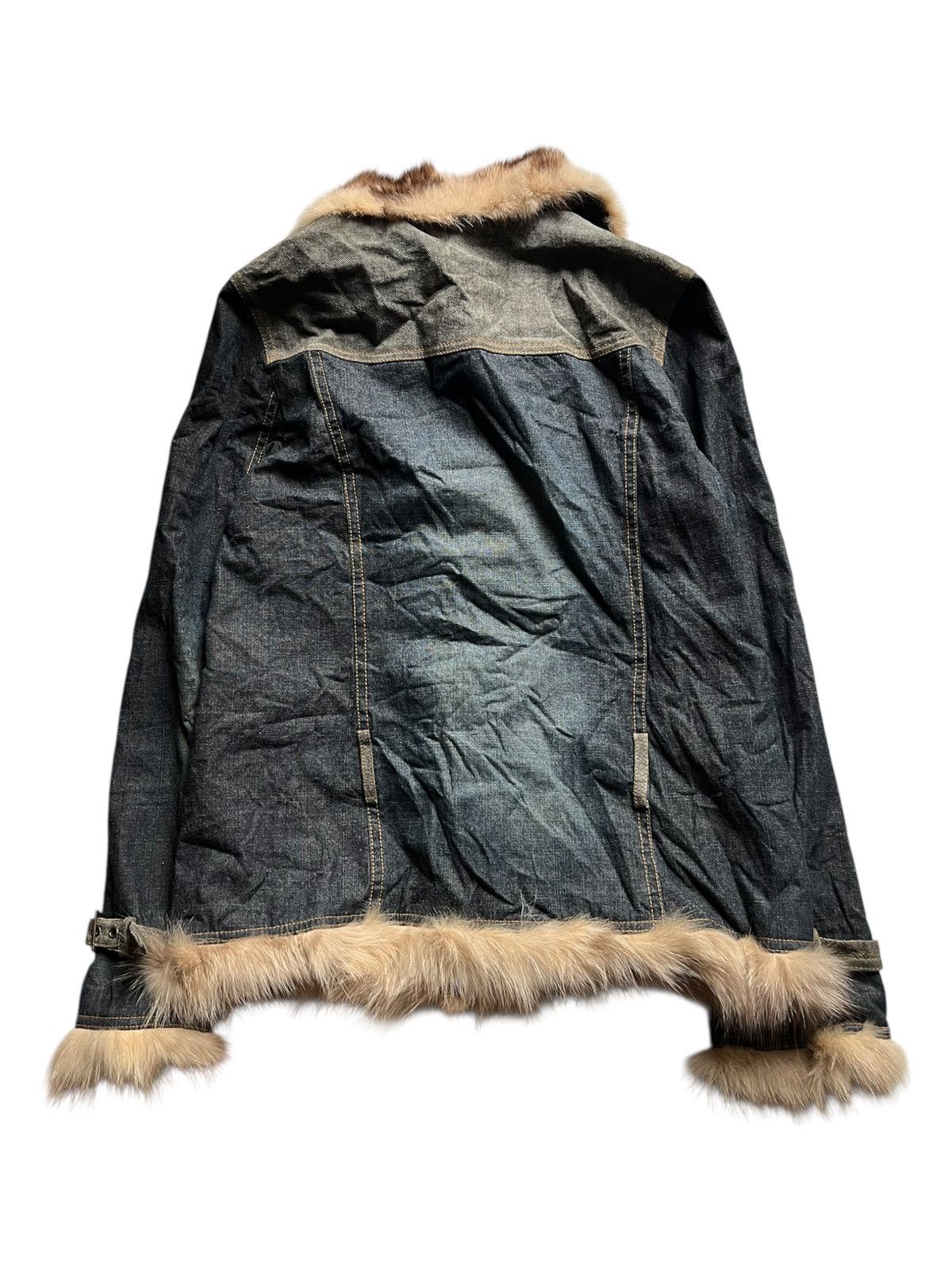 Isamu Katayama Backlash 2000s L arte raccoon fur denim jacket Size US M / EU 48-50 / 2 - 2 Thumbnail