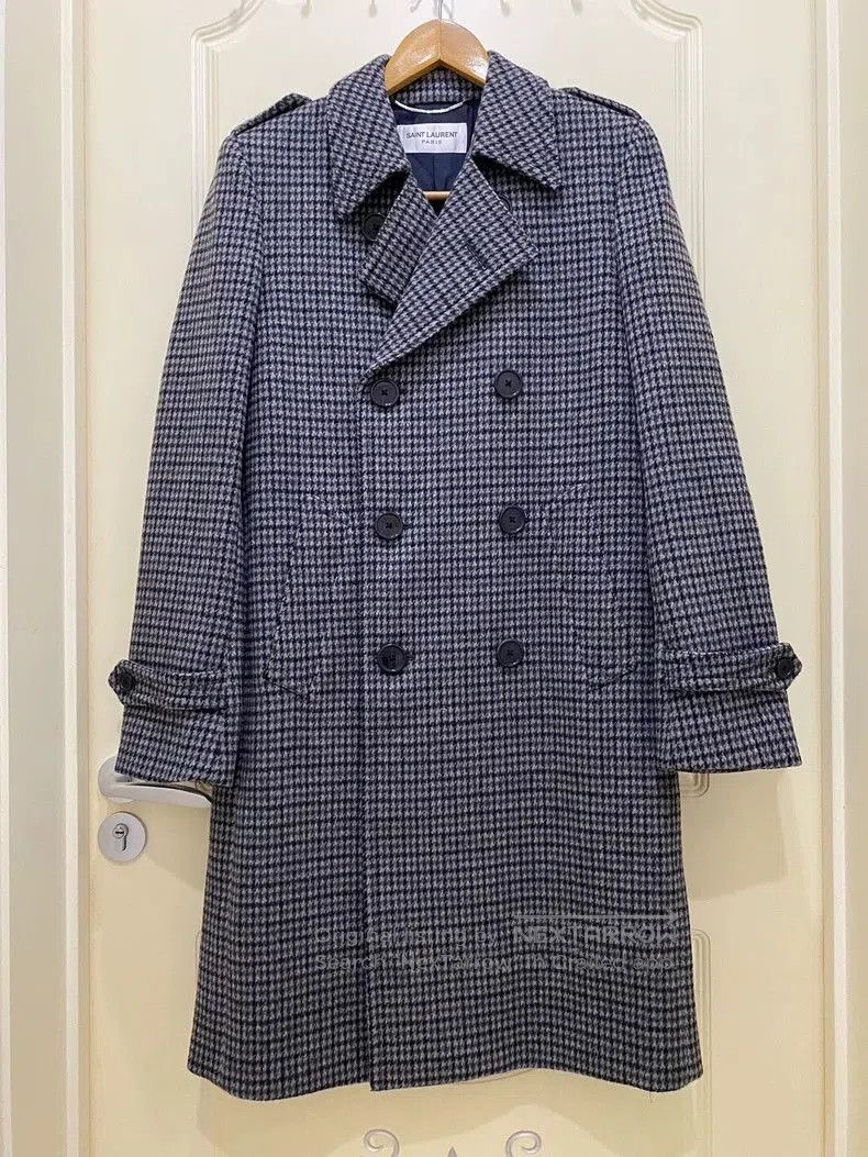 Saint Laurent Paris Saint Laurent 2014FW Houndstooth Coat. Size US S / EU 44-46 / 1 - 1 Thumbnail