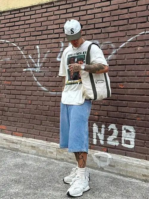 Jean Kawase x Ahata Straight vintage 90s jorts shorts jeans Size US 32 / EU 48 - 8 Thumbnail