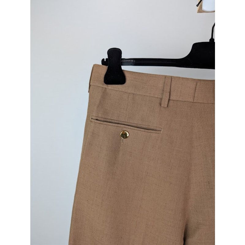 Gucci o1rshd1 Tailored Crepe Trousers Pant in Brown / Camel Size US 32 / EU 48 - 15 Thumbnail