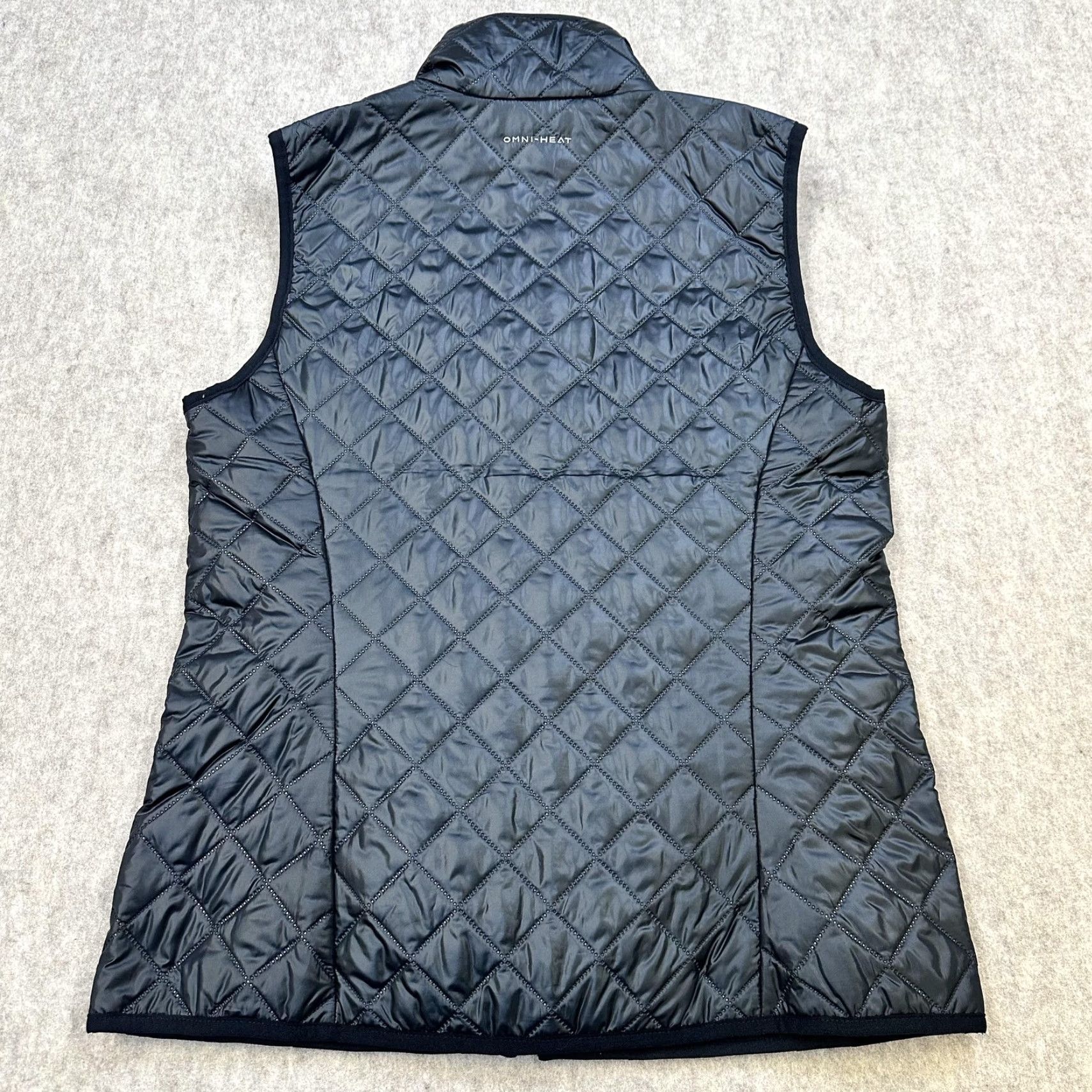 Vintage Columbia Vest Womens Medium Black Omni-Heat Quilted Insulated Full Zip Pockets Size M / US 6-8 / IT 42-44 - 7 Thumbnail
