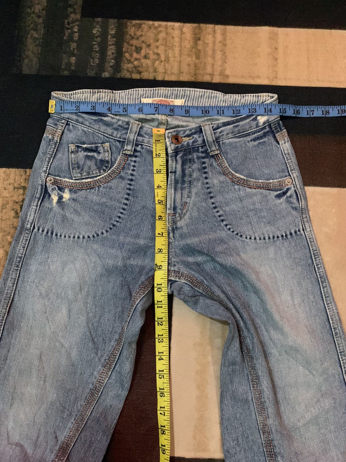 Le Grande Bleu (L.G.B.) Cube Sugar Denim Jeans Size US 29 - 16 Thumbnail