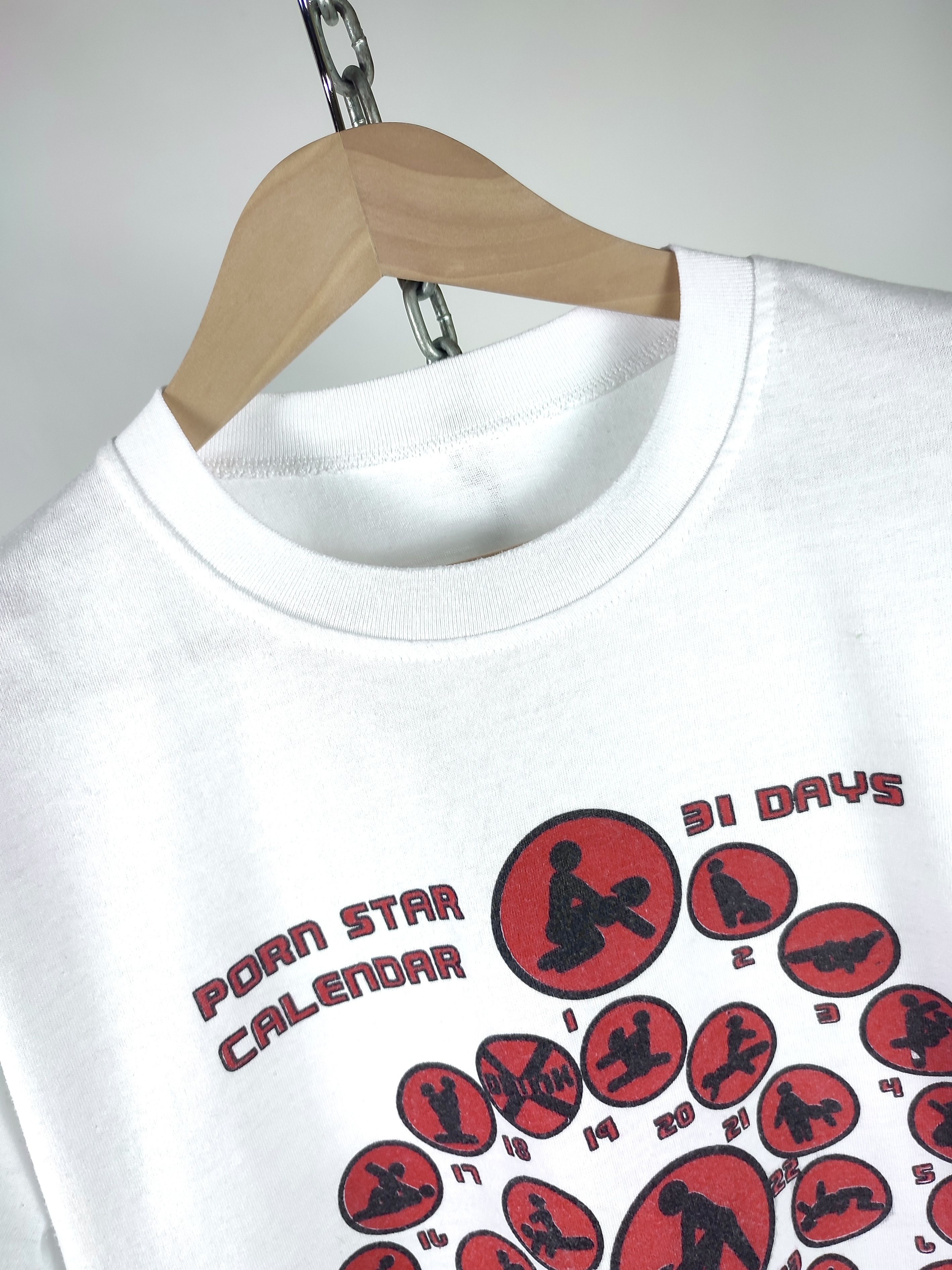 Vintage 90s Vintage PornStar Calendar Erotic Funny Graphic T-Shirt Size US S / EU 44-46 / 1 - 6 Thumbnail