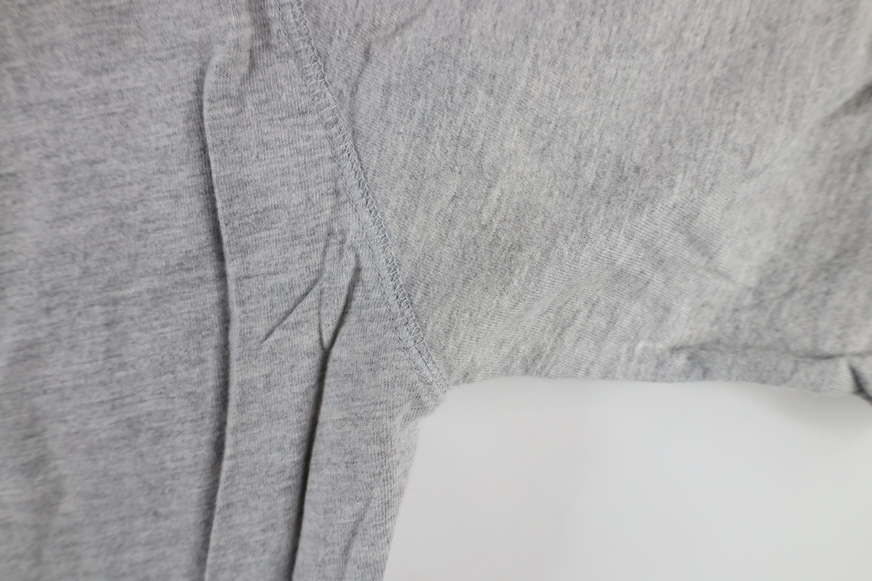 Vintage Vintage 90s Streetwear Blank Henley T-Shirt Gray Cotton Size US M / EU 48-50 / 2 - 7 Thumbnail