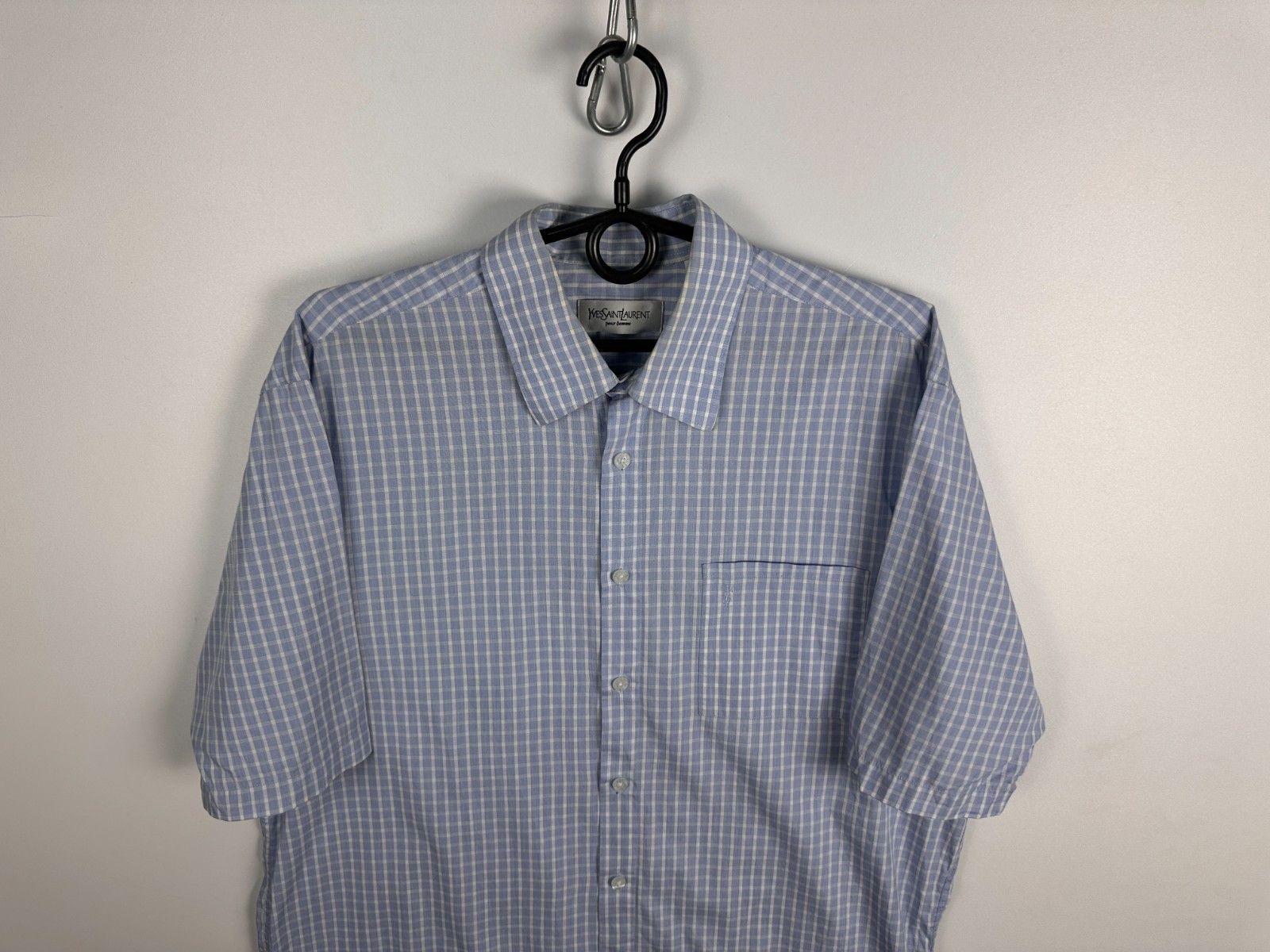 Yves Saint Laurent Yves Saint Laurent Shirt YSL Button Down Short Sleeve Size L Size US L / EU 52-54 / 3 - 3 Thumbnail