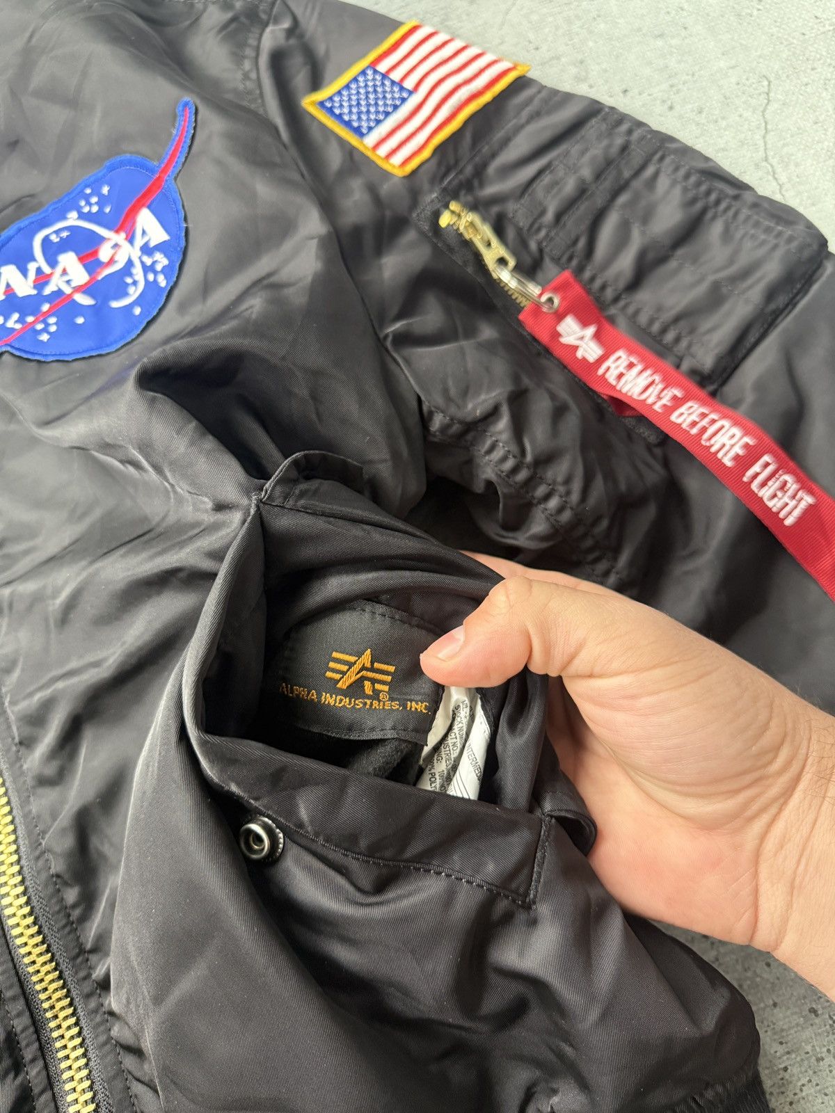 Alpha Industries ALPHA INDUSTRIES MENS APOLLO MA-1 NASA FLIGHT JACKET Size US M / EU 48-50 / 2 - 7 Thumbnail