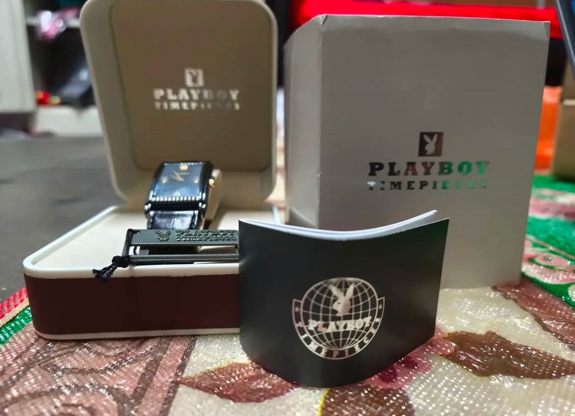 Playboy Authentic Playboy Timeforce AG Tank Quartz Watch Size ONE SIZE - 3 Thumbnail