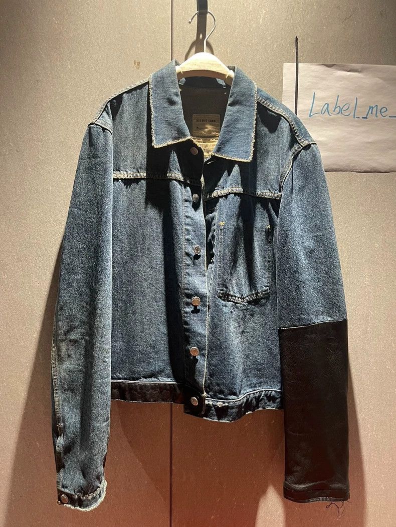 Helmut Lang HELMUT LANG size52 Sleeve set with leather jacket Size US XL / EU 56 / 4 - 2 Thumbnail