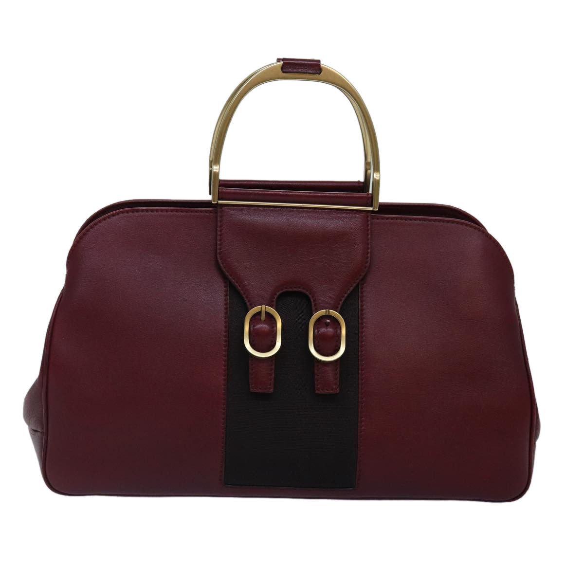 Gucci Burgundy Leather Handbag (Pre-Owned) Size ONE SIZE - 1 Thumbnail