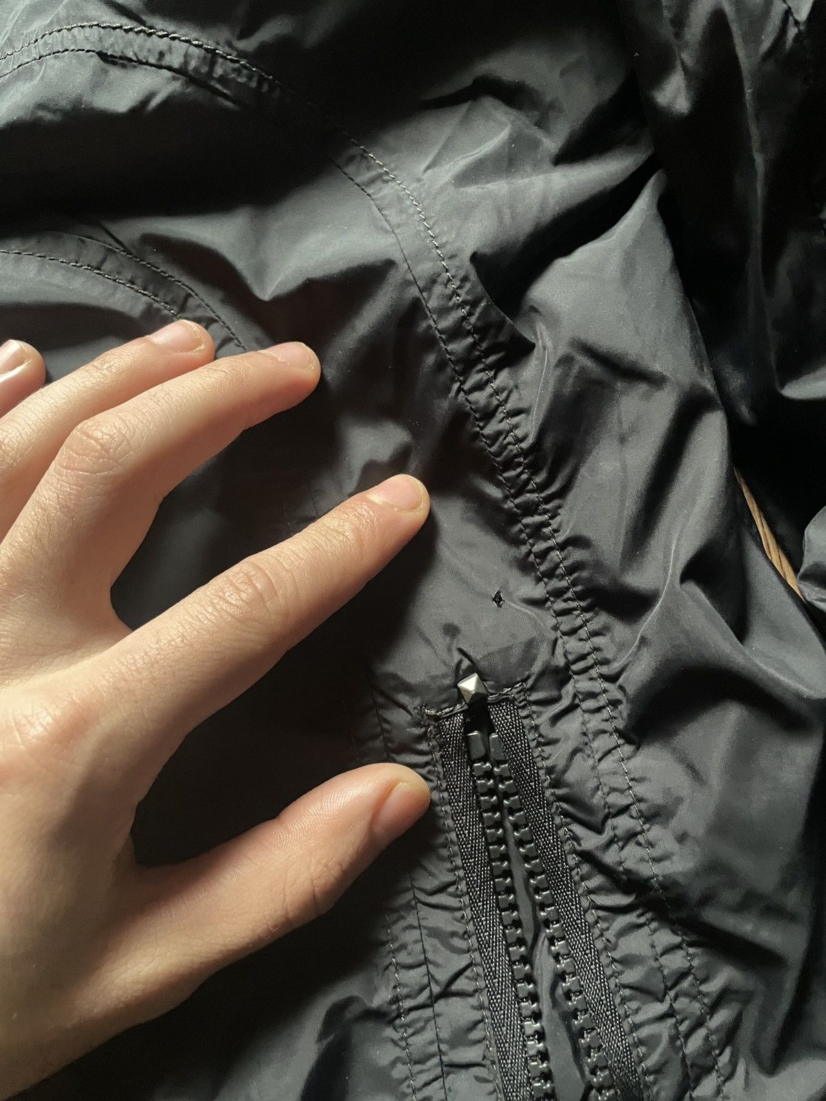 Diesel Vintage Diesel nylon jacket black bomber zipper avant garde Size US S / EU 44-46 / 1 - 7 Thumbnail