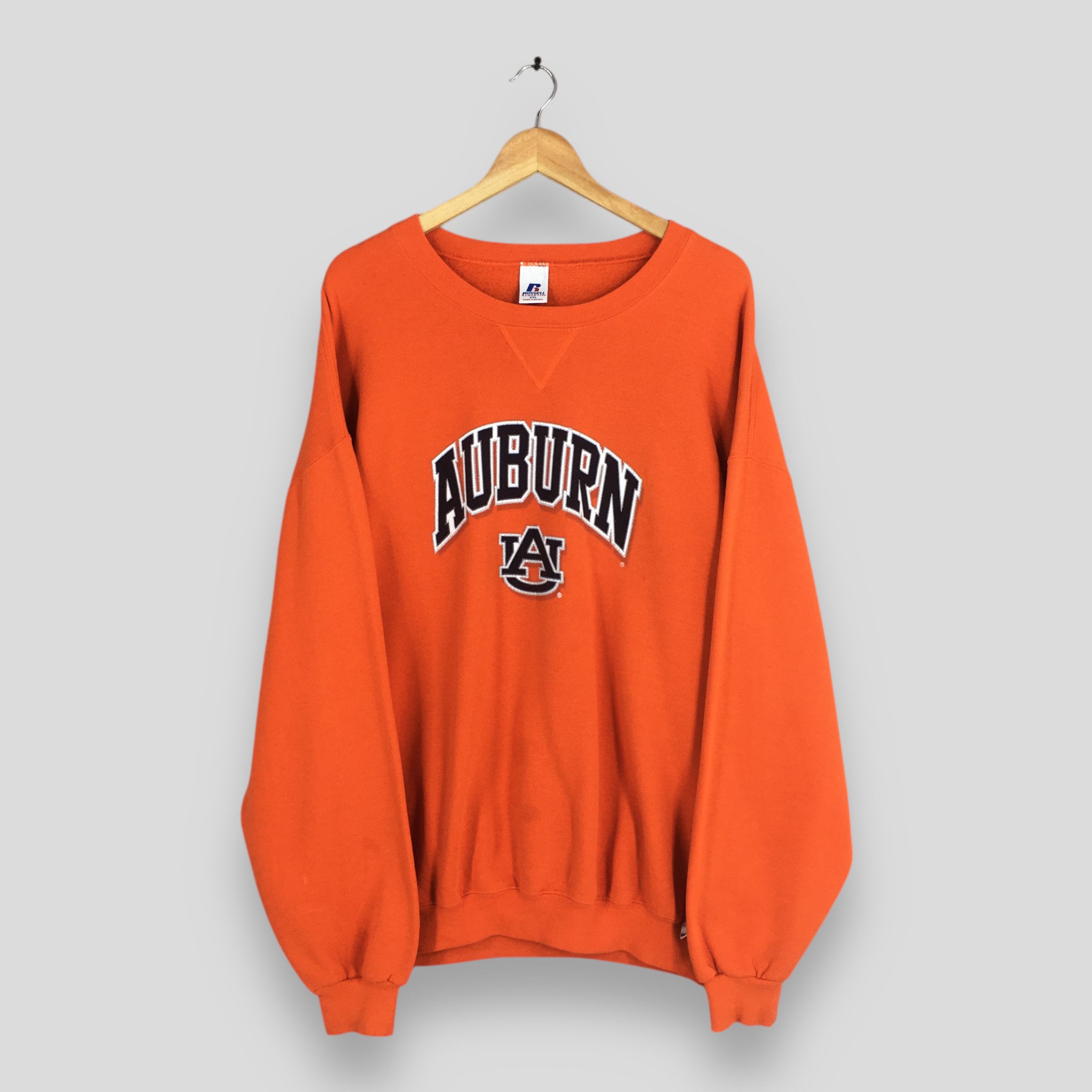 NCAA × Vintage Vintage Auburn University Orange Sweatshirt 2XLarge Size US XXL / EU 58 / 5 - 1 Thumbnail