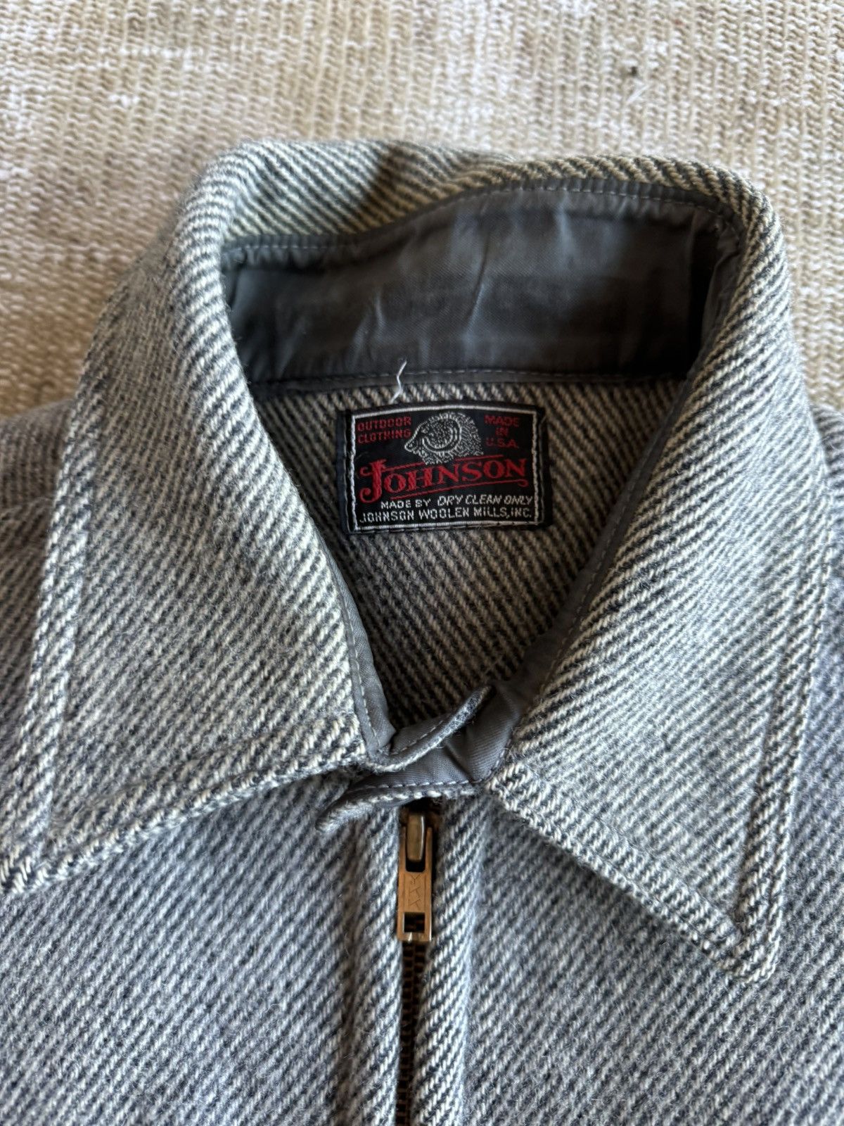 Johnson Woolen Mills × Vintage Vintage Johnson Woolen Mills grey wool cruiser jacket Size US M / EU 48-50 / 2 - 4 Thumbnail
