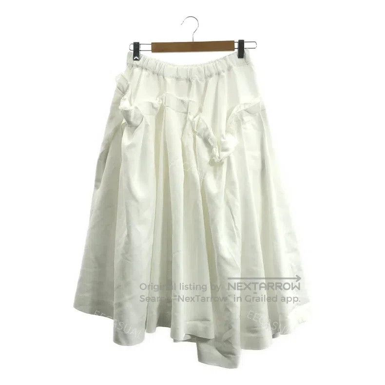 Comme des Garcons Comme Des Garcons size S White Asymmetrical Cut Polyester Size 22" - 2 Thumbnail