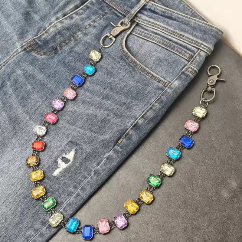Other Colour Concise Agate Crystal Pants Wallet Chain Size ONE SIZE - 2 Thumbnail