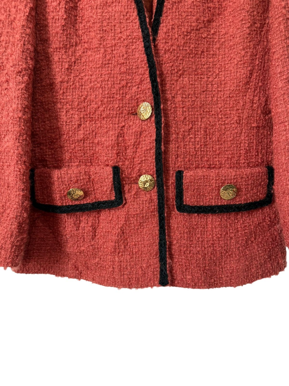 DEFEND PARIS PARIS STYLE TWEED JACKET DESIGN DENIS MARCIANO GOLD BUTTON Size M / US 6-8 / IT 42-44 - 6 Thumbnail